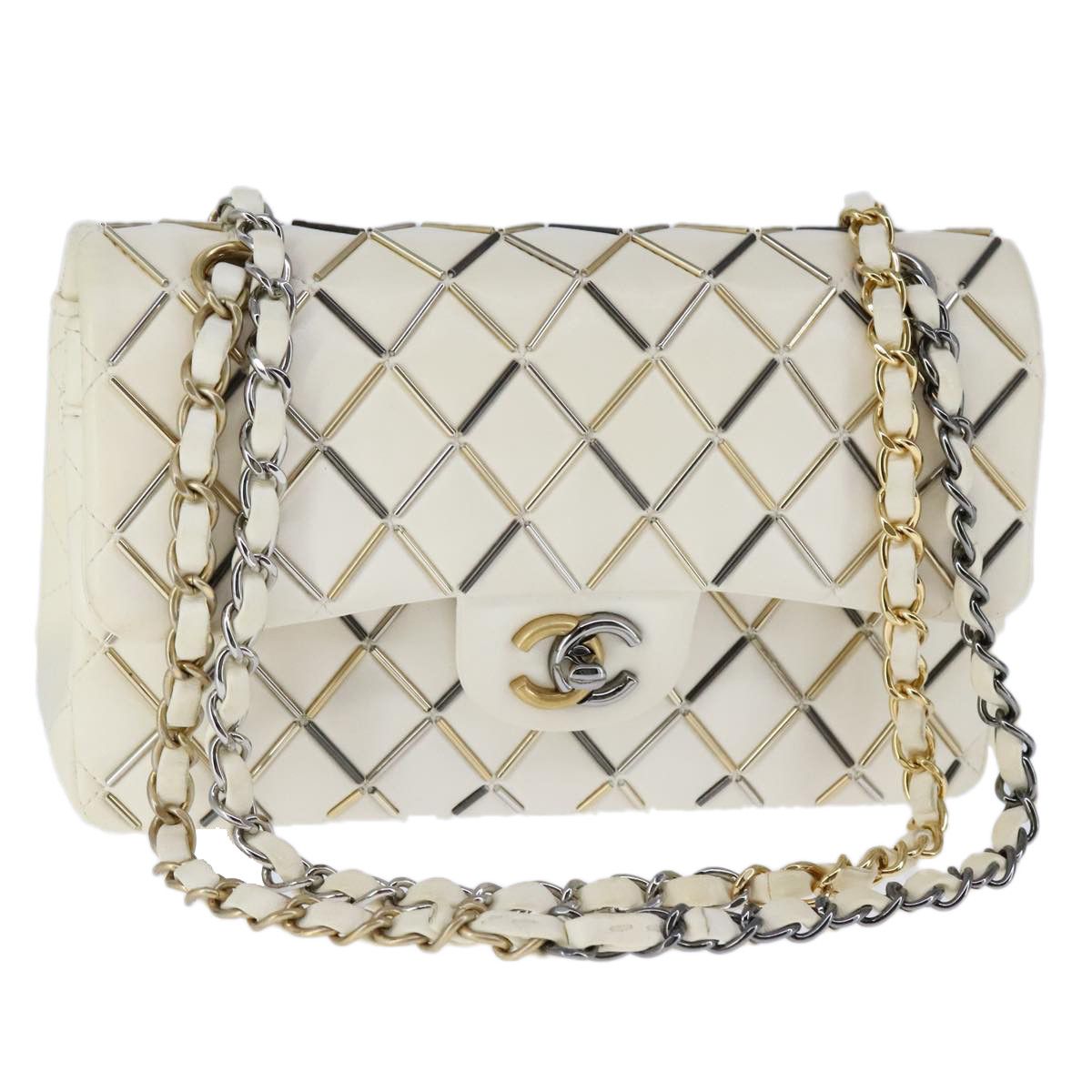 Chanel Timeless White Leather Shoulder Bag (Pre-Owned) Size ONE SIZE - 1 Thumbnail