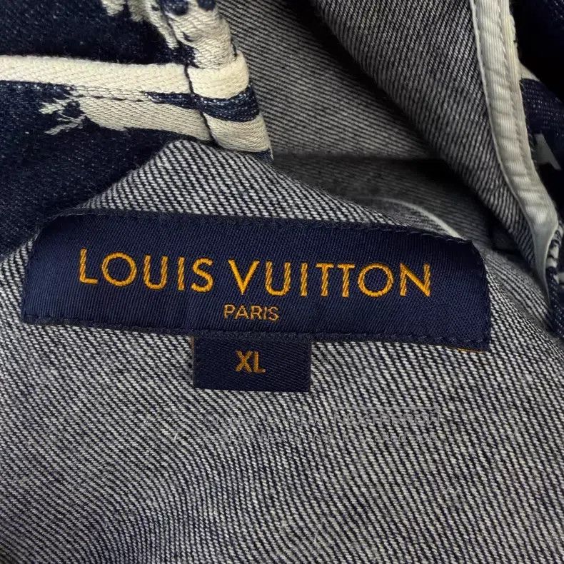 Louis Vuitton Louis Vuitton Wheat Spike Print V-Neck Denim Classic Short Size US XL / EU 56 / 4 - 4 Thumbnail