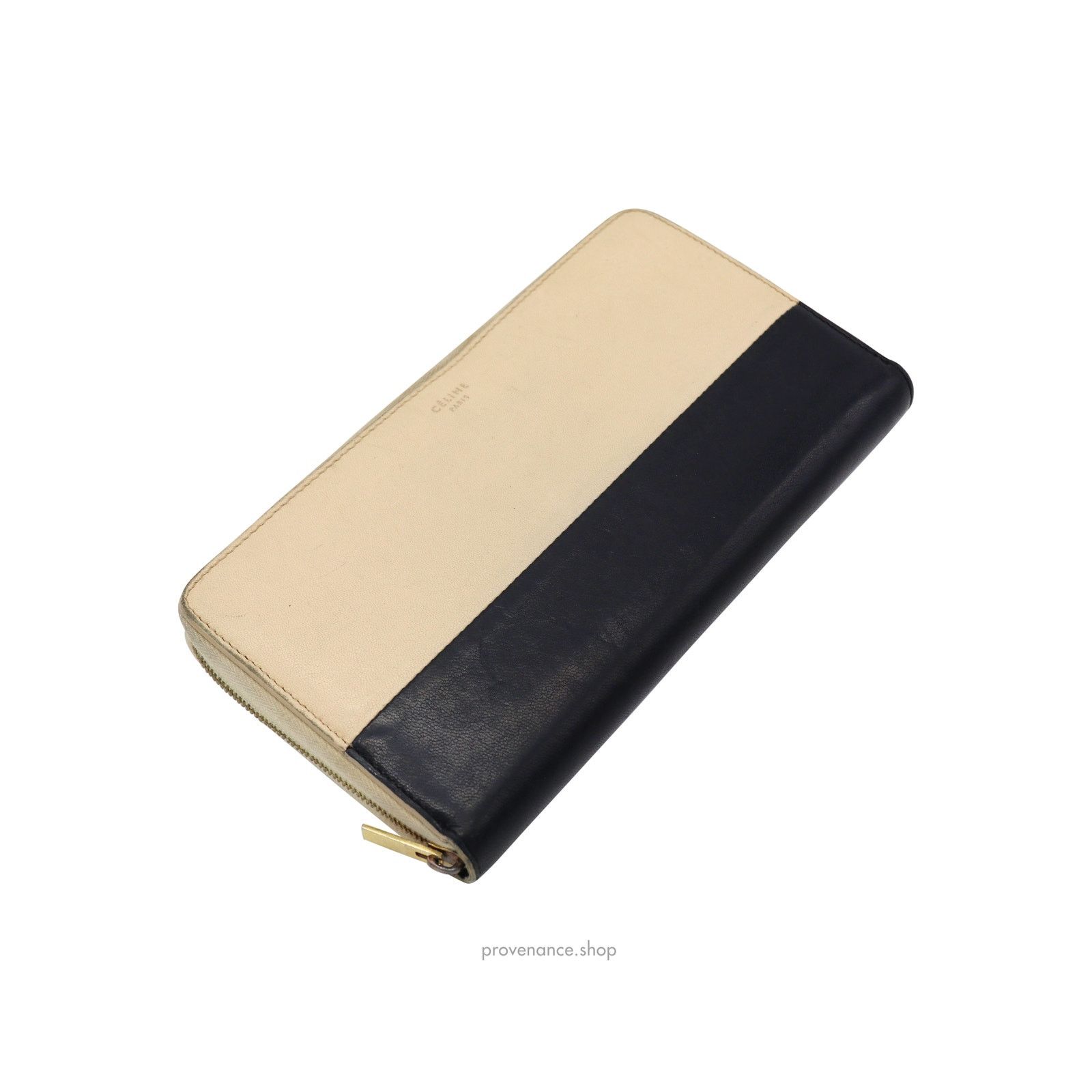 Celine 🔴 Celine Multifunction Zip Wallet - Beige/Navy Size ONE SIZE - 5 Thumbnail