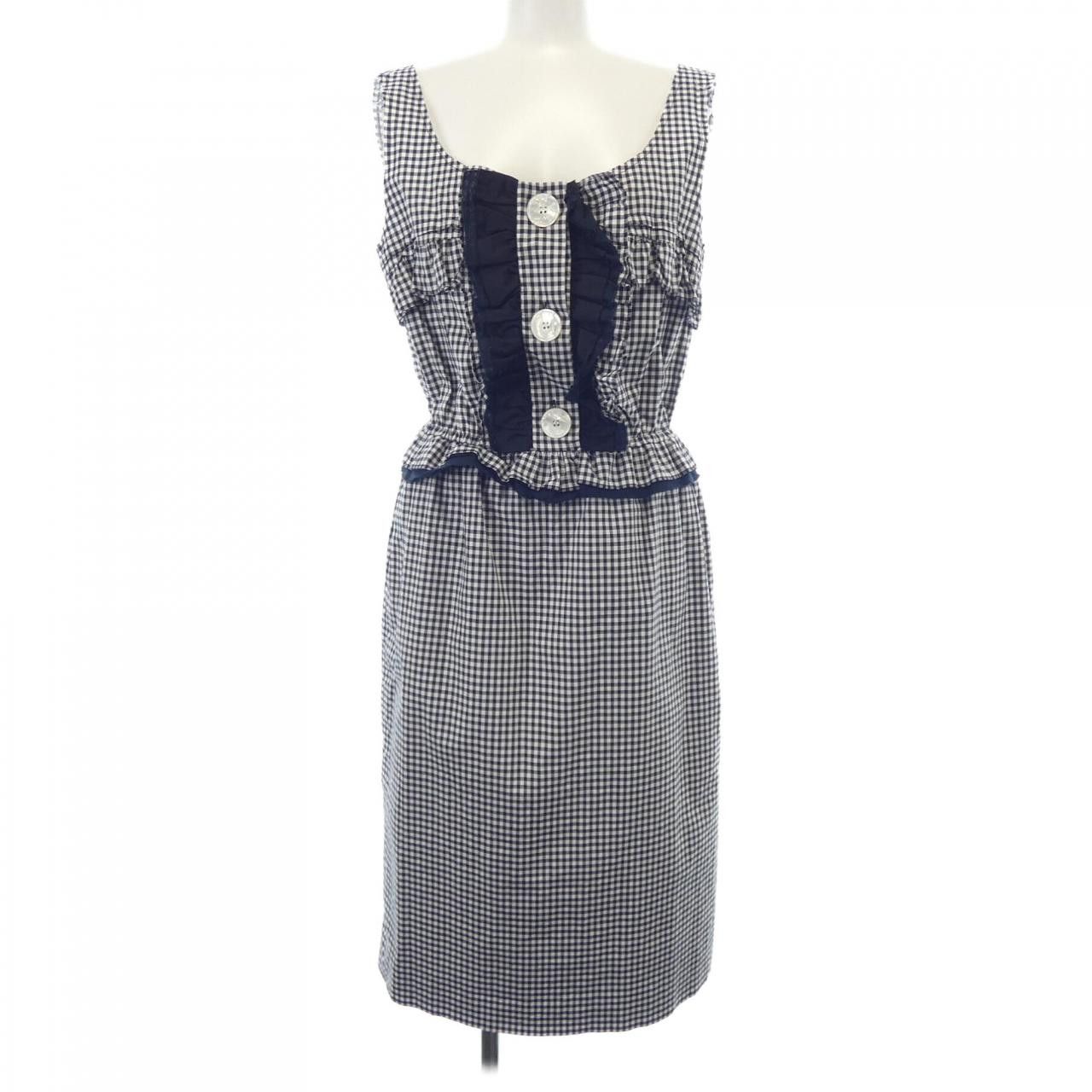 Miu Miu Miu Miu Miu Miu Dress Cotton Dresses MF3771 DUTY FREE for USA Size ONE SIZE - 1 Thumbnail
