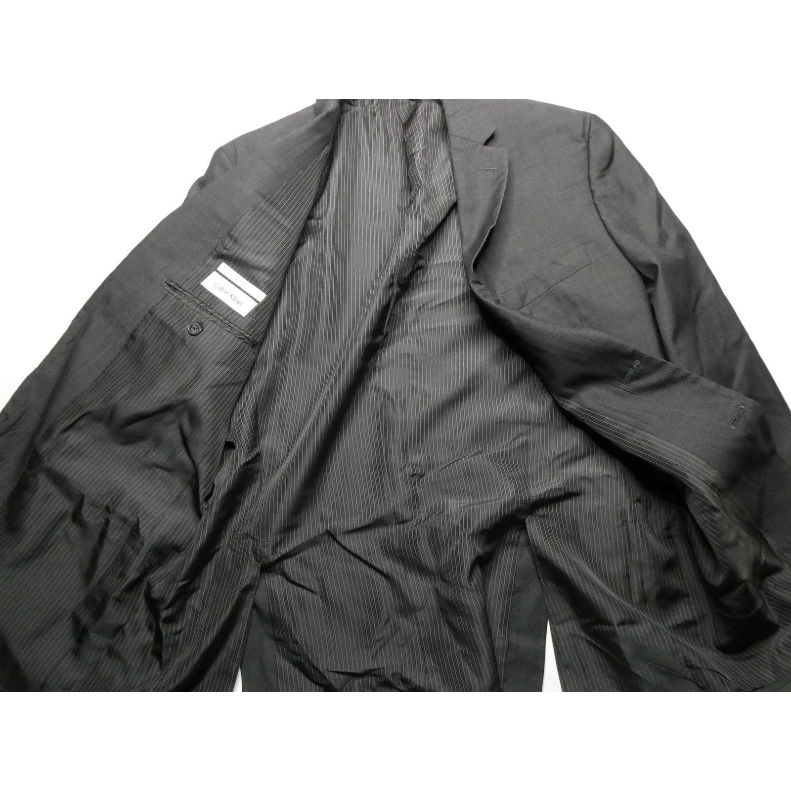 Calvin Klein Calvin Klein slim fit sport coat, 40R, dark gray, 100% wool Size 40R - 4 Thumbnail