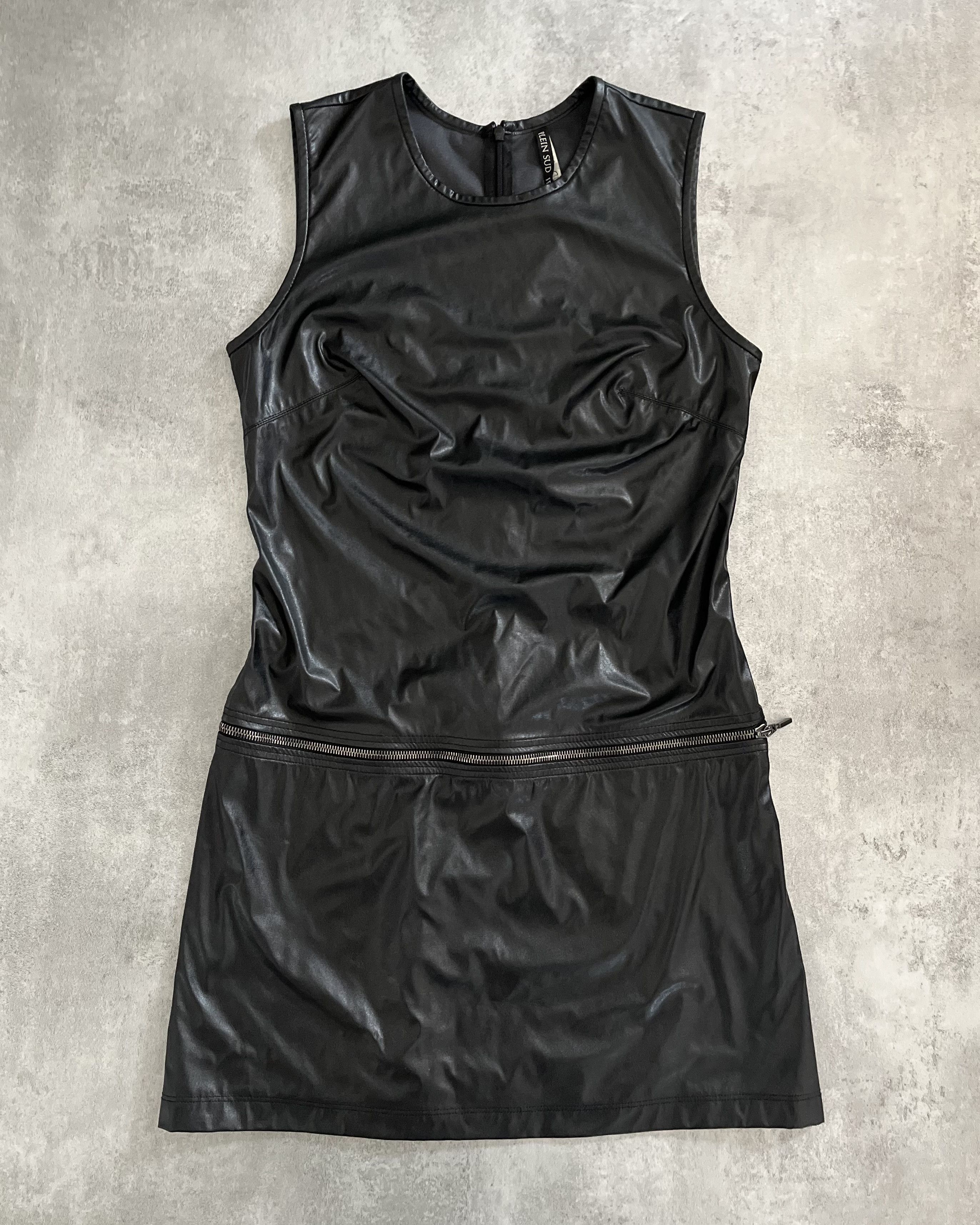 image of Archival Clothing x Plein Sud 2000S Plein Sud Rock Zipped Brut Dress in Black, Women's (Size Small)