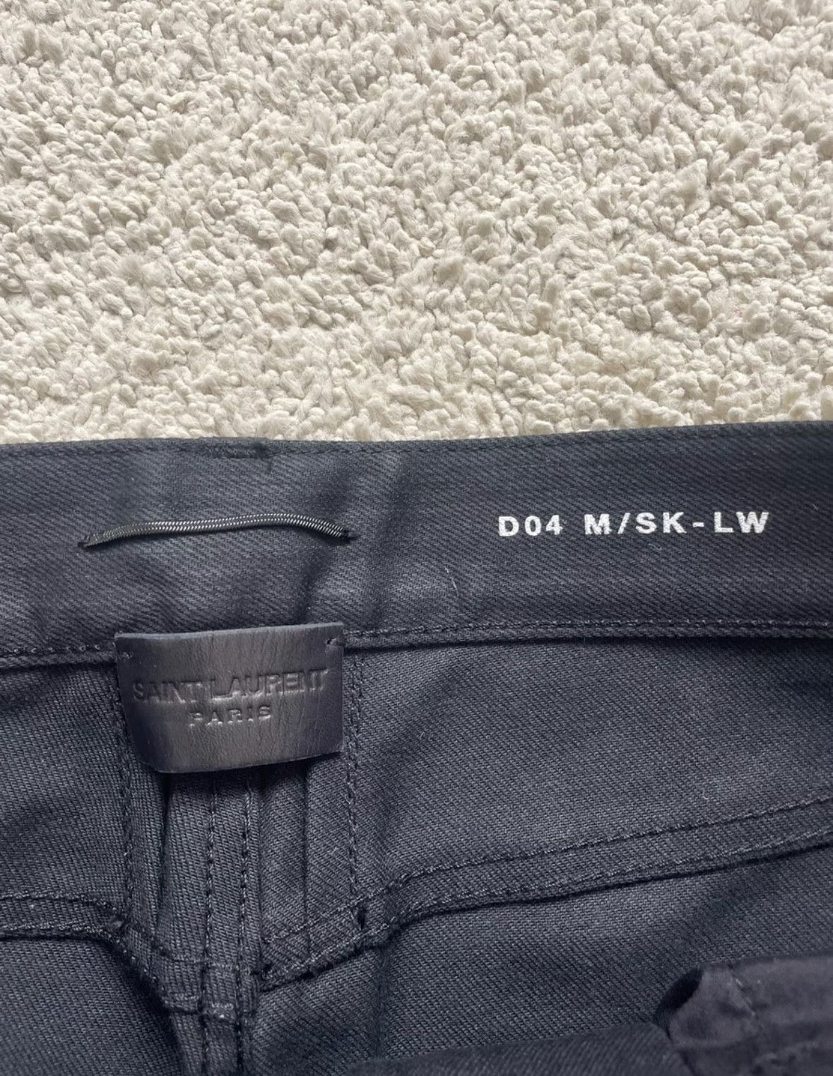 Saint Laurent Paris black leather zippered skinny pants Size US 30 / EU 46 - 7 Thumbnail