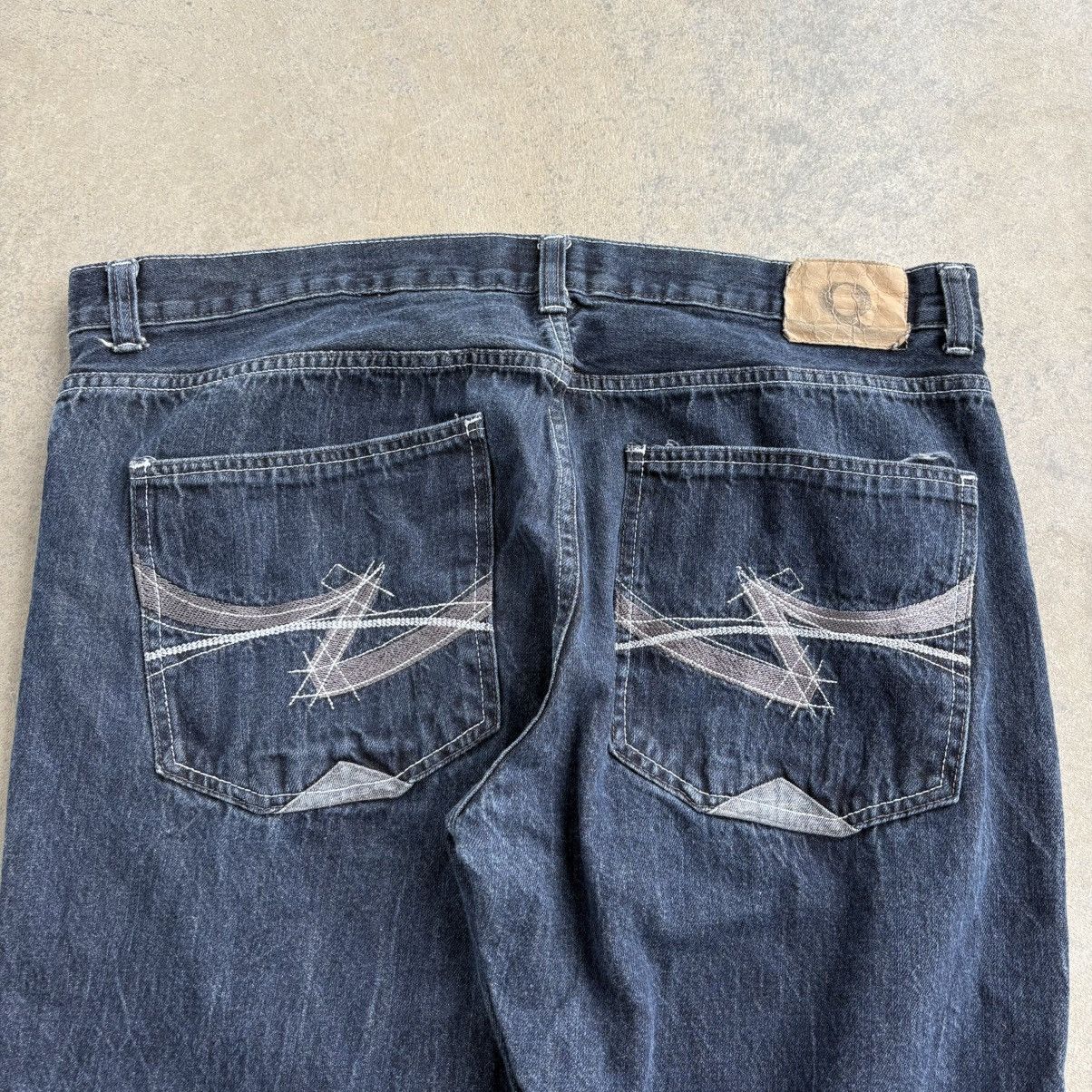 Southpole × Vintage Y2K Baggy "Q" Denim Jeans Wide Leg Skater Pants Southpole 42 Size US 42 / EU 58 - 3 Thumbnail