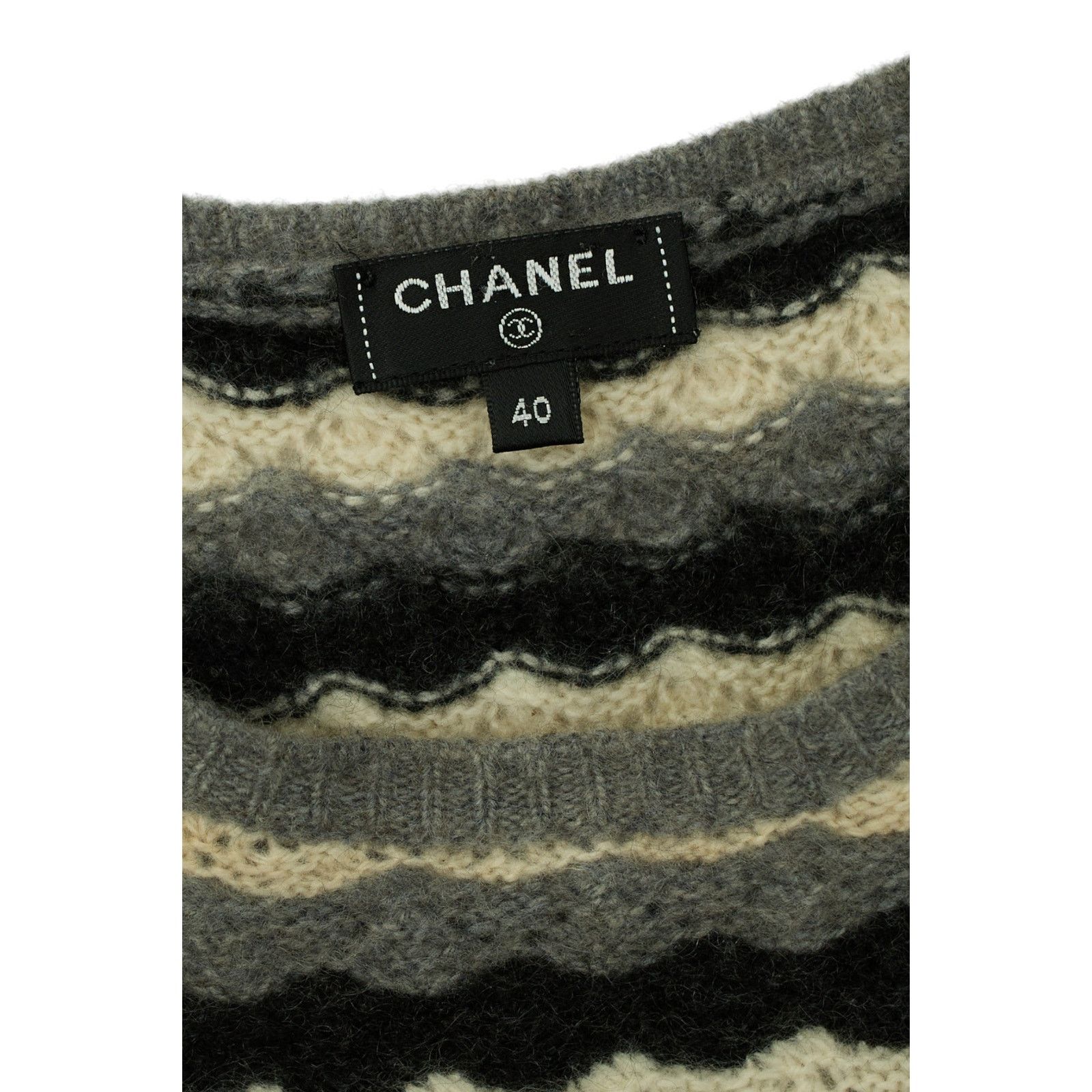 Chanel F/W 2005 Cashmere Striped Dress Size S / US 4 / IT 40 - 3 Thumbnail