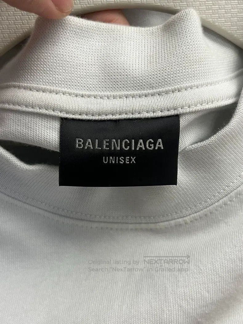 Balenciaga Balenciaga Letter Short Sleeve Crew Neck T-Shirt Men's Whi Size US S / EU 44-46 / 1 - 3 Thumbnail