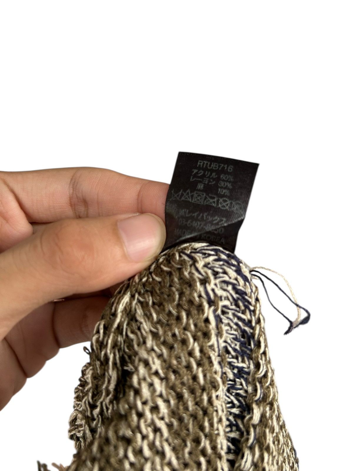Japanese Brand × Kapital × Vintage Crochet Knitted Handmade Beanie Hats Size ONE SIZE - 8 Thumbnail