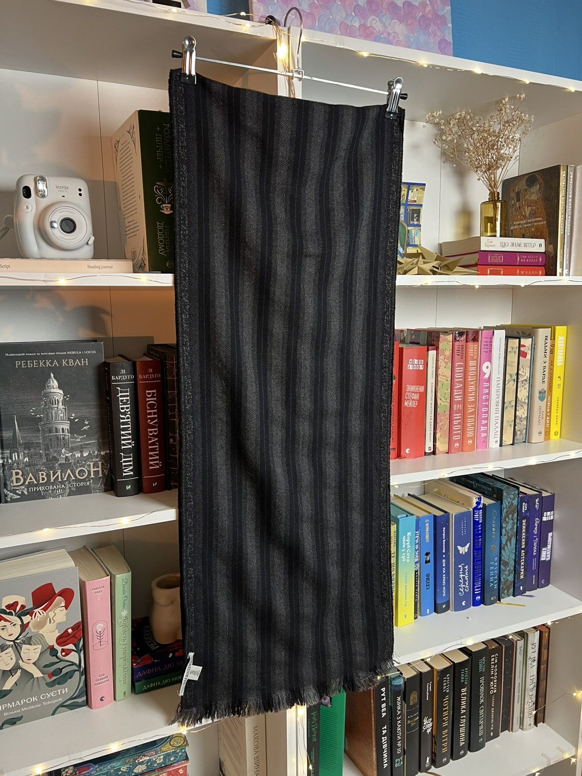 Valentino Valentini classic scarf lana wool Italy striped Size ONE SIZE - 3 Thumbnail