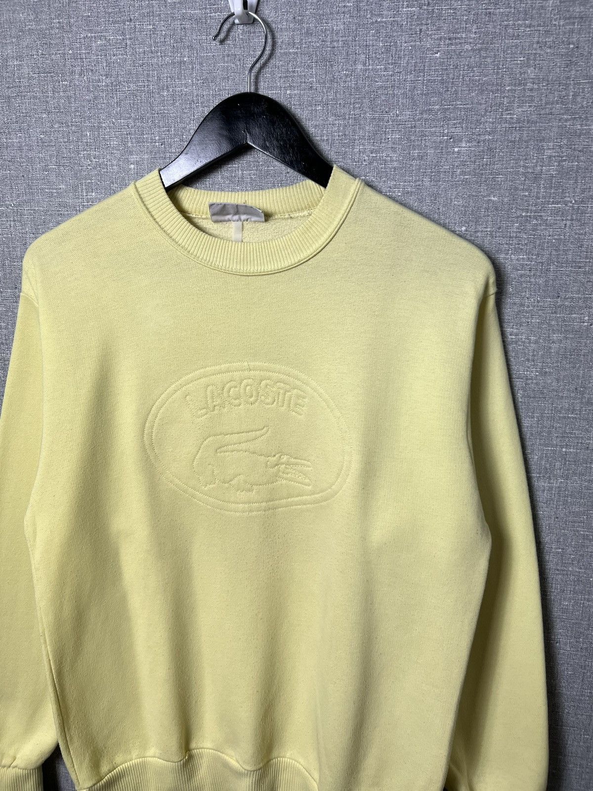 Lacoste Rare Vintage 90s Lacoste Chemise 3D Big Logo Sweatshirt Size US S / EU 44-46 / 1 - 2 Thumbnail