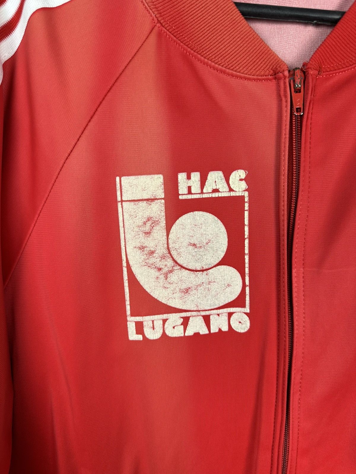 Adidas Vintage 70s Adidas Ventex HC Lugano Switzerland Track top Size US L / EU 52-54 / 3 - 3 Thumbnail