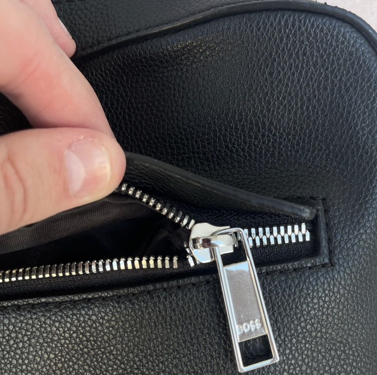Hugo Boss BOSS FAUX-LEATHER DOCUMENT CASE WITH LOGO (Defects) Size ONE SIZE - 9 Thumbnail