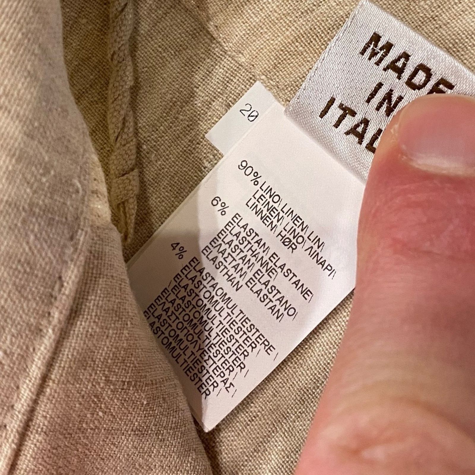 Brunello Cucinelli Brunello Cucinelli High Rise Belted Linen Blend Pants - 4 Size 27" / US 4 / IT 40 - 6 Thumbnail