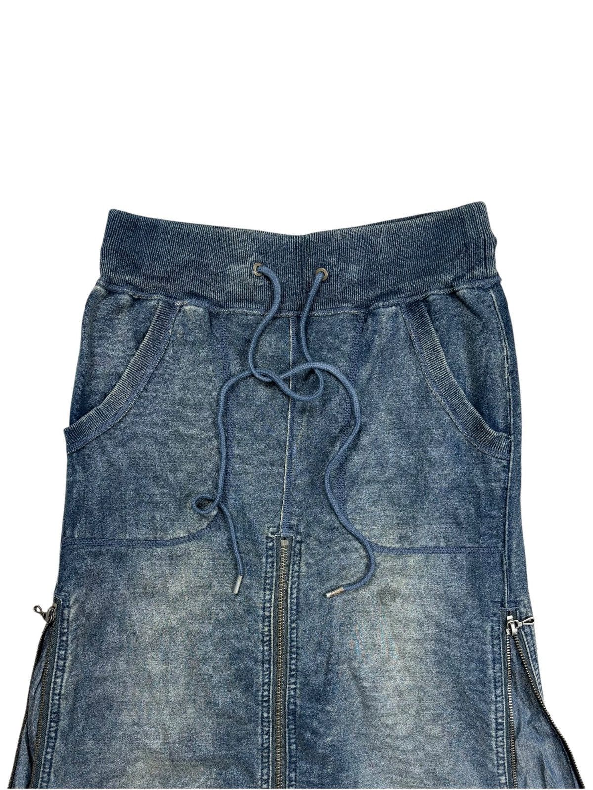 GOA Archive GOA - Maxi Multizips Skirt Denim Size 29" - 11 Thumbnail