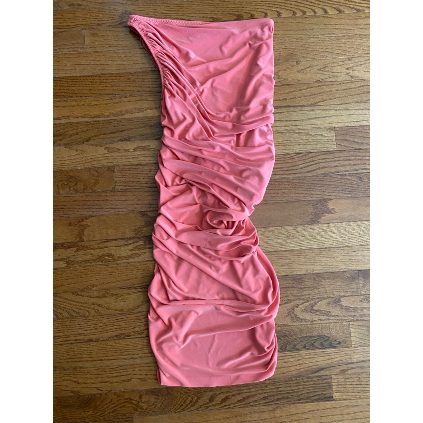 Norma Kamali Norma Kamali $215 Diana Ruched Dress Papaya XS 34 (sz 2) Size XS / US 0-2 / IT 36-38 - 7 Thumbnail