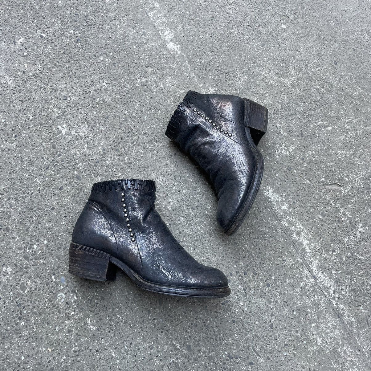 A.S.98 Vintage A.S 98 Biker Leather Ankle Boots Size US 8 / IT 38 - 4 Thumbnail