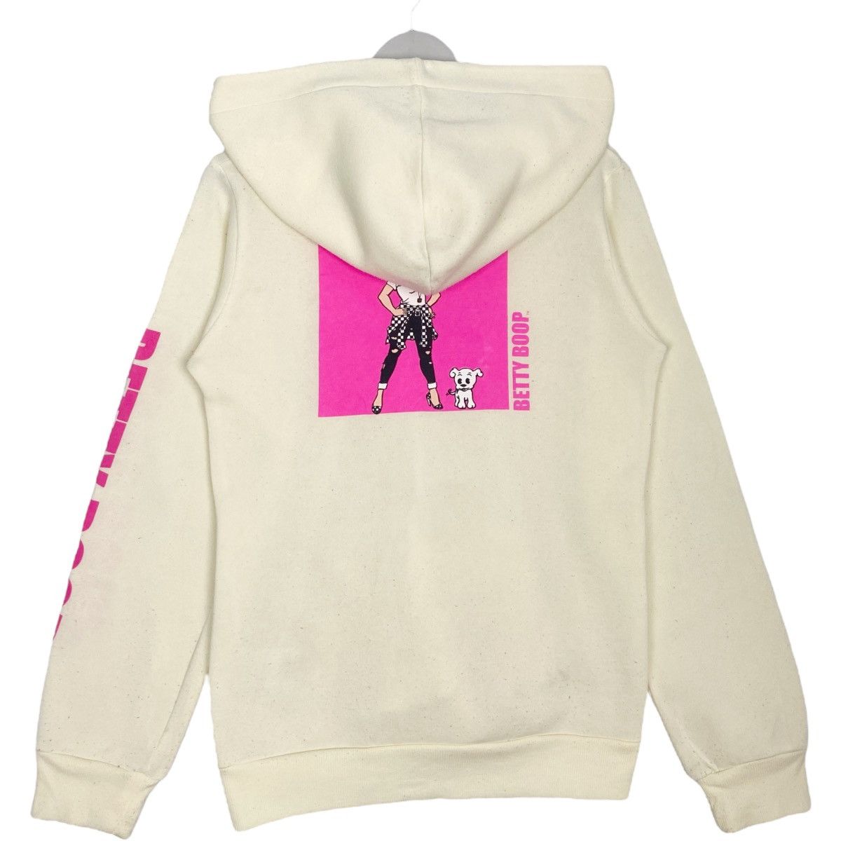 Other Vintage Betty Boop Printed Hoodie Full Zip White/Pink Size M Size M / US 6-8 / IT 42-44 - 5 Thumbnail