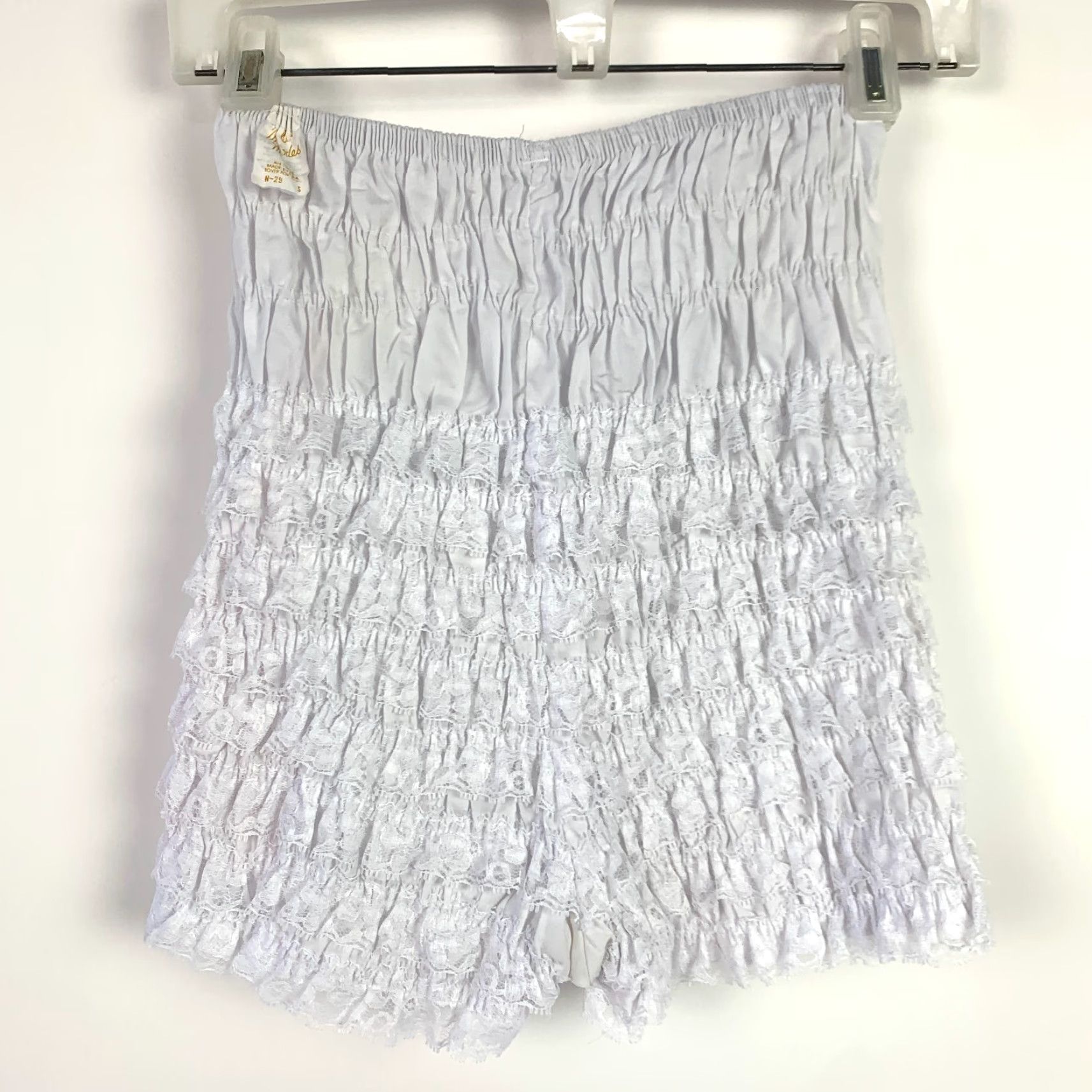 Vintage VINTAGE Malco Modes Pettipants Small White Cotton Blend 1980s Prairie Ethnic/Peasant Look Womens Mens Girls Size 28" / US 6 / IT 42 - 7 Thumbnail