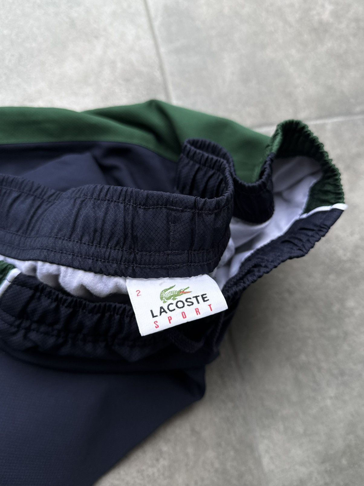 Lacoste Vintage Nylon Lacoste Track Pants Drill Mini Logo Y2K Size US 30 / EU 46 - 6 Thumbnail