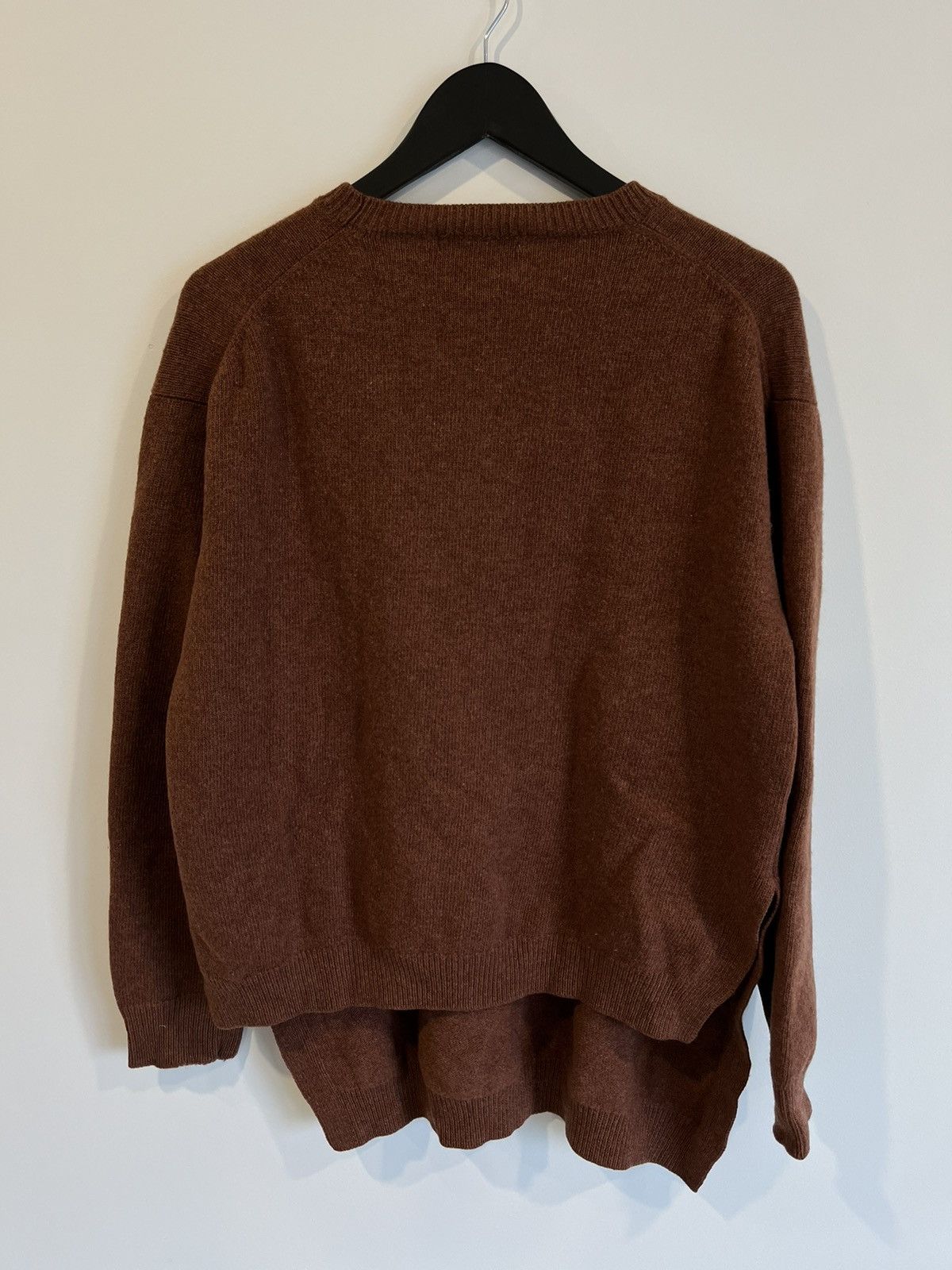 Yohji Yamamoto Vintage Yohji Yamamoto unique brown wool sweater Size US M / EU 48-50 / 2 - 2 Thumbnail