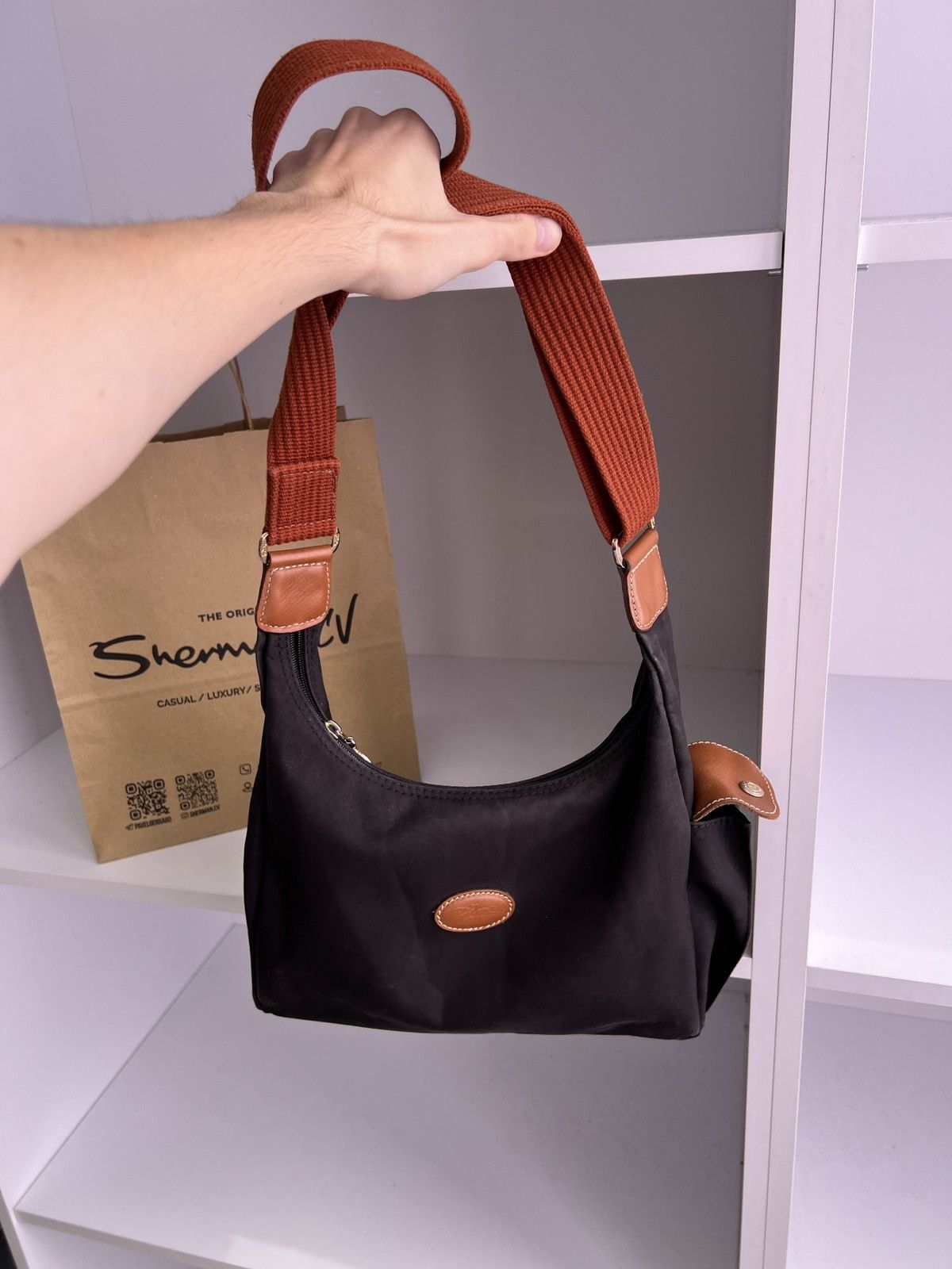 Vintage Le Pliage Crossbody Longchamp Bag