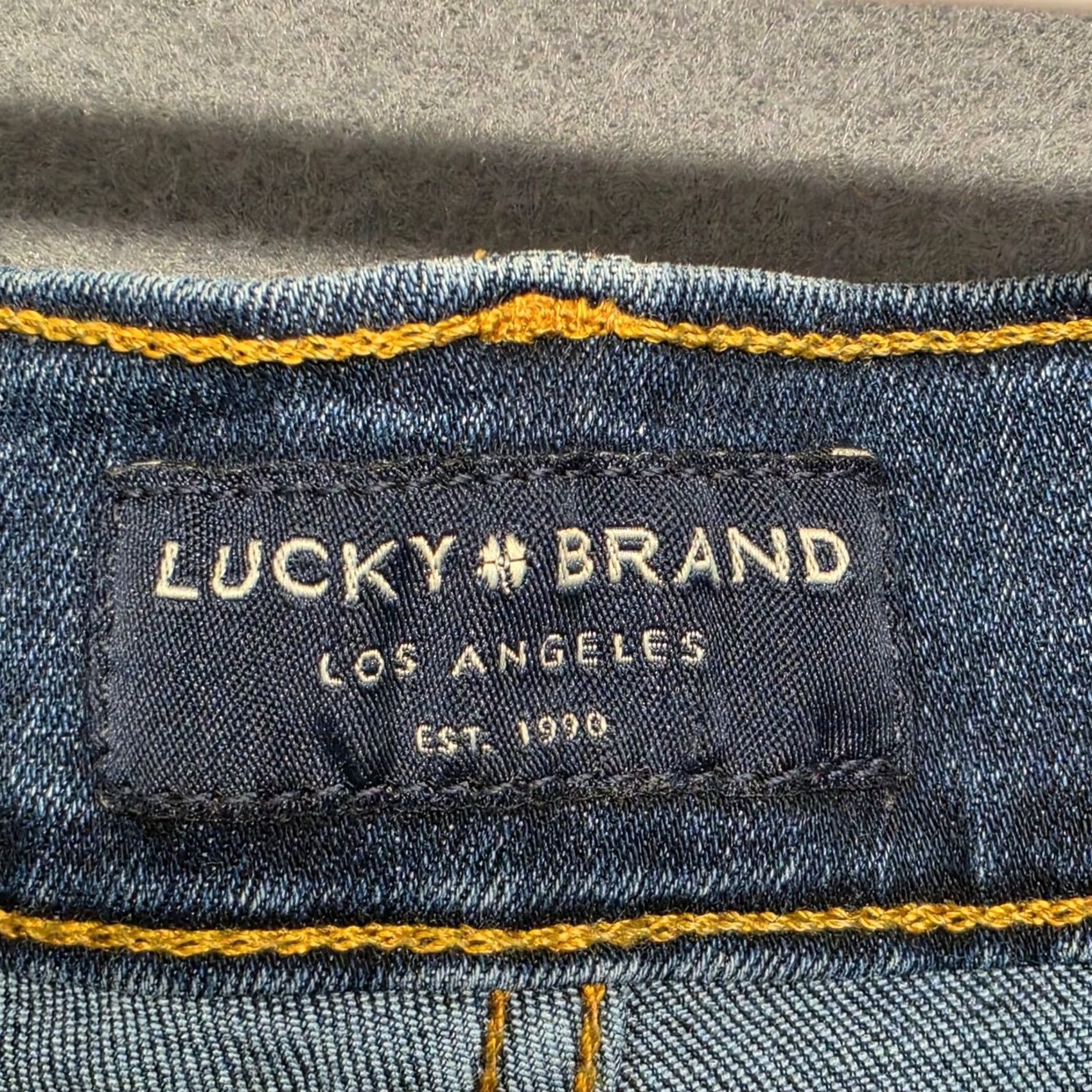 Lucky Brand Lucky Brand Jeans 412 Athletic Slim Mens 36x34 Blue Stretch Denim 5-Pocket Regular Waist Zip Green? Size US 36 / EU 52 - 3 Thumbnail