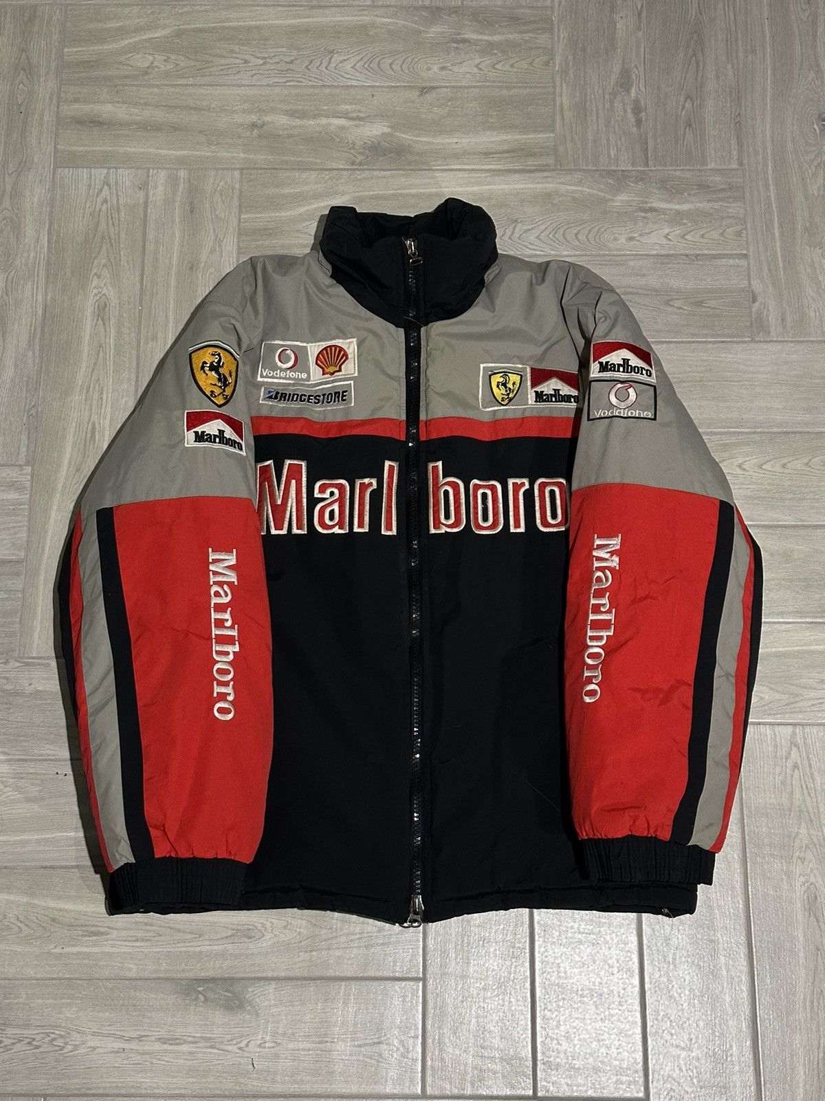 Marlboro Marlboro Ferrari F1 winter jacket | Grailed