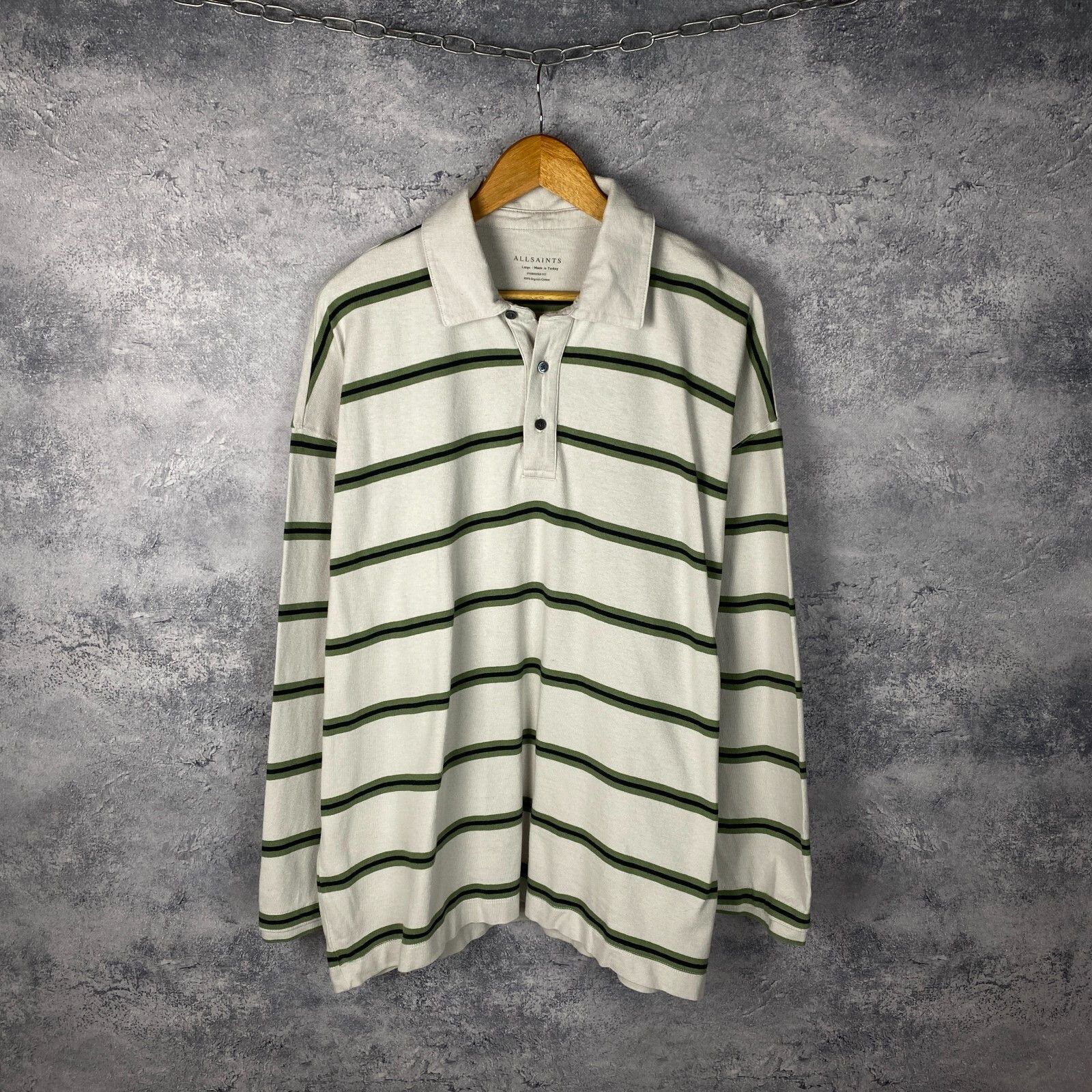 Allsaints Allsaints Polo Longsleeve Men's Size L Multicolor ` Size US L / EU 52-54 / 3 - 1 Thumbnail