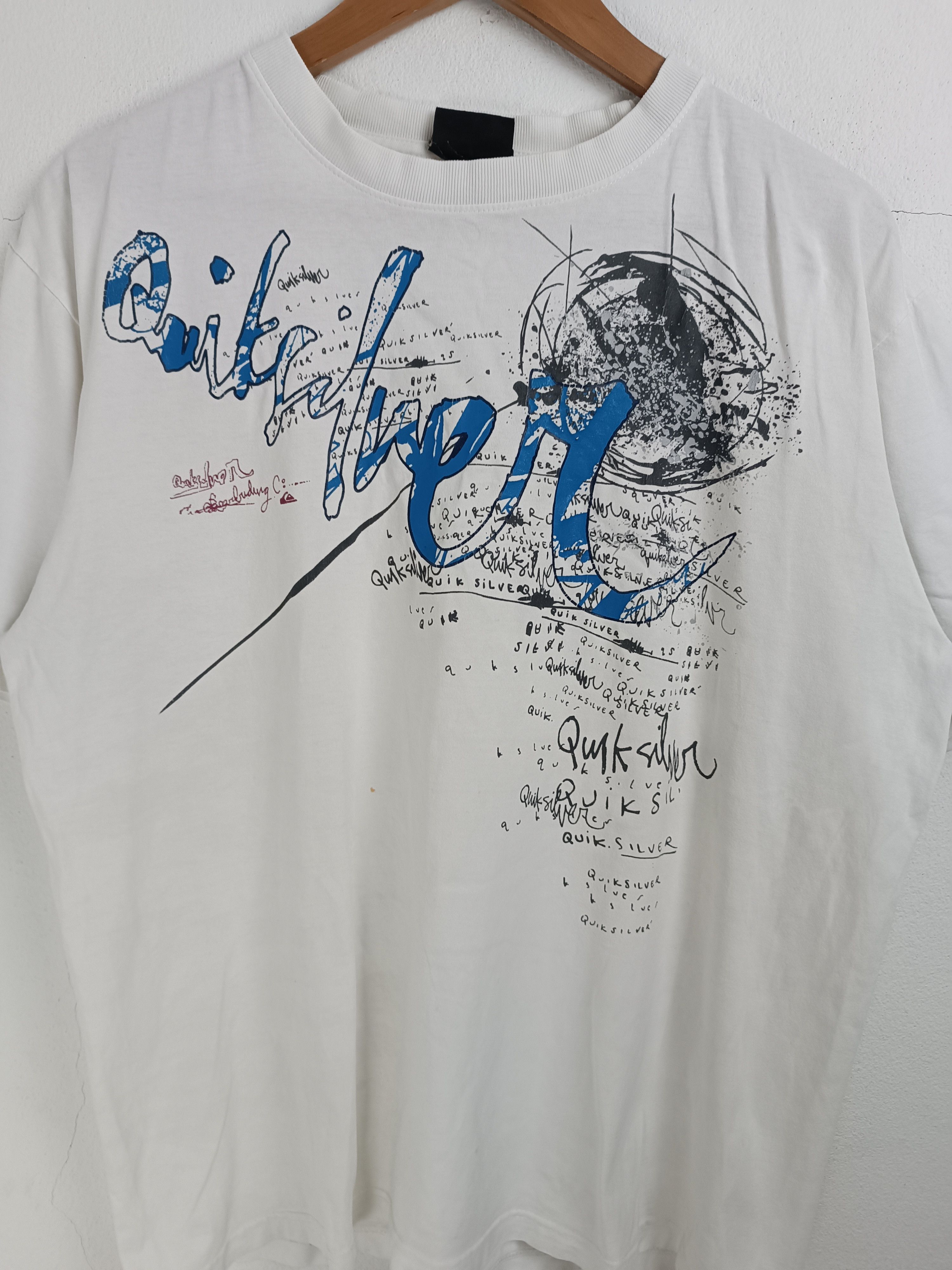 Quiksilver VINTAGE 90S QUIKSILVER CRAZY DESIGN Y2K STYLE VERY RARE Size US L / EU 52-54 / 3 - 7 Thumbnail