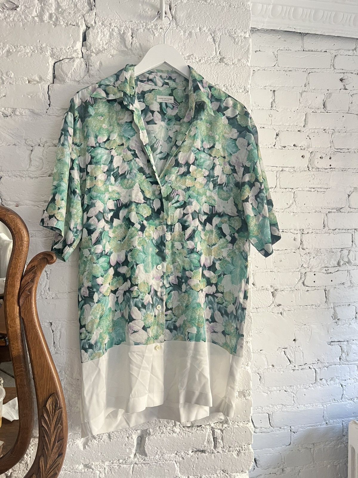Dries Van Noten DRIES VAN NOTEN Floral Short Sleeve Button Down XS/S Size US XS / EU 42 / 0 - 2 Thumbnail