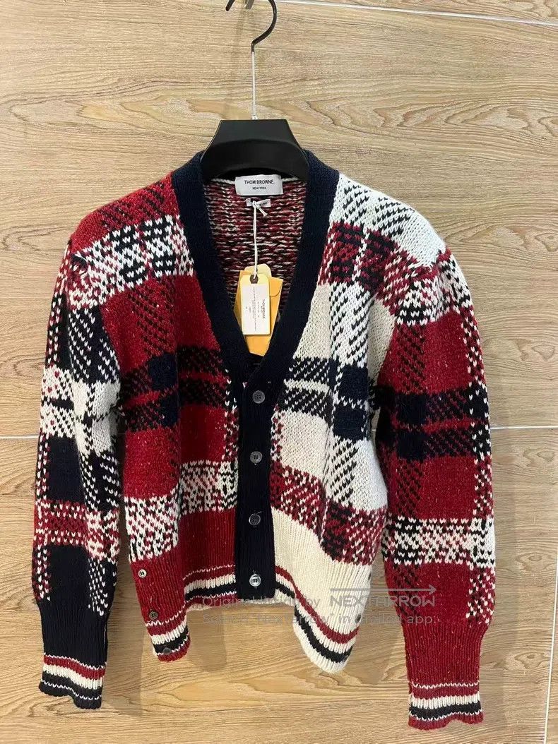 Thom Browne Thom Browne Gingham Knit Sweater Size US L / EU 52-54 / 3 - 1 Thumbnail