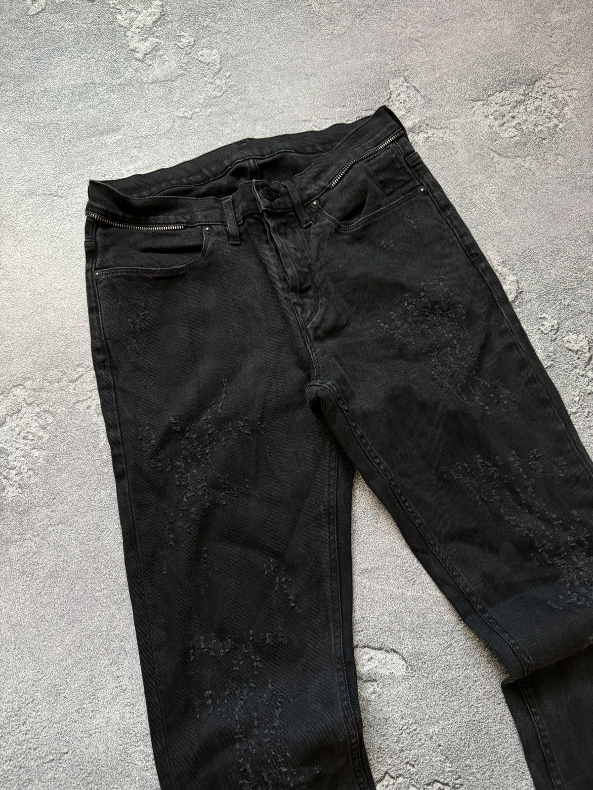 Vintage Zadig & Voltaire 30 distressed denim pant trouser Jean chino Size US 30 / EU 46 - 4 Thumbnail
