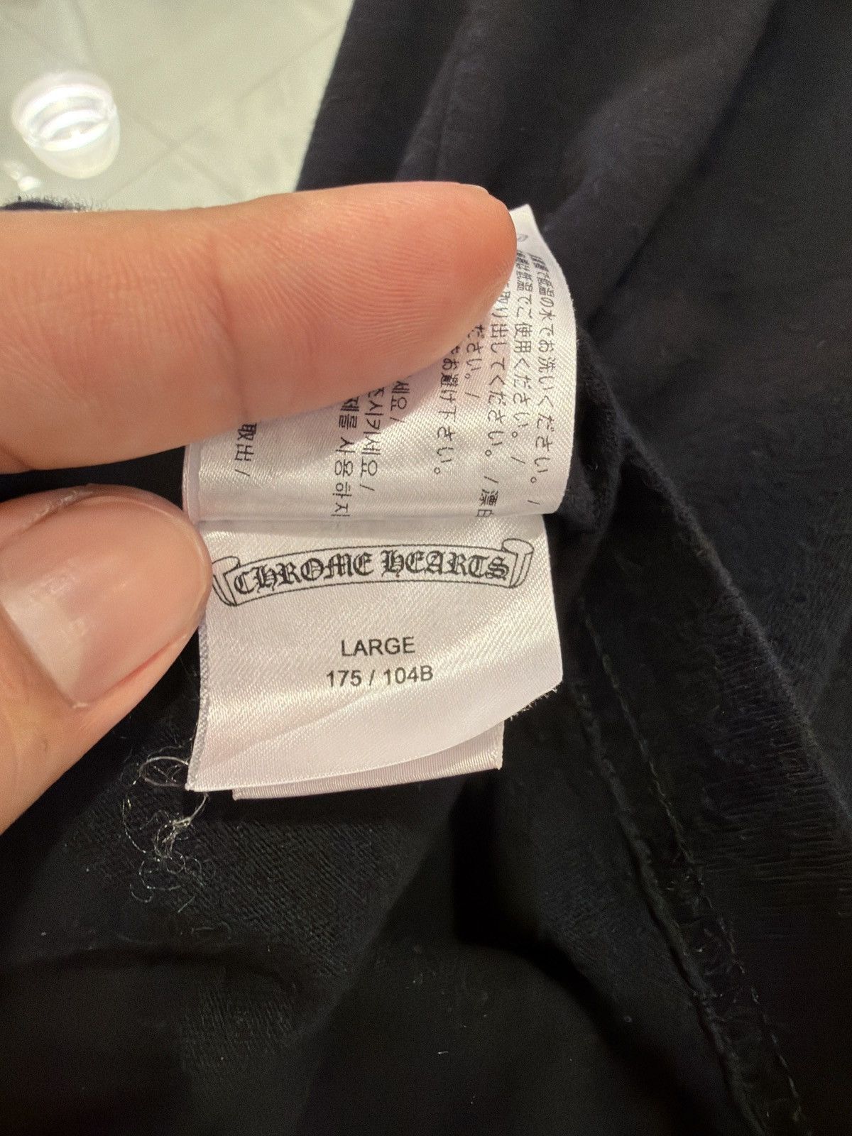 Chrome Hearts Chrome Hearts Paris Exclusive Black Tee Size US L / EU 52-54 / 3 - 5 Thumbnail