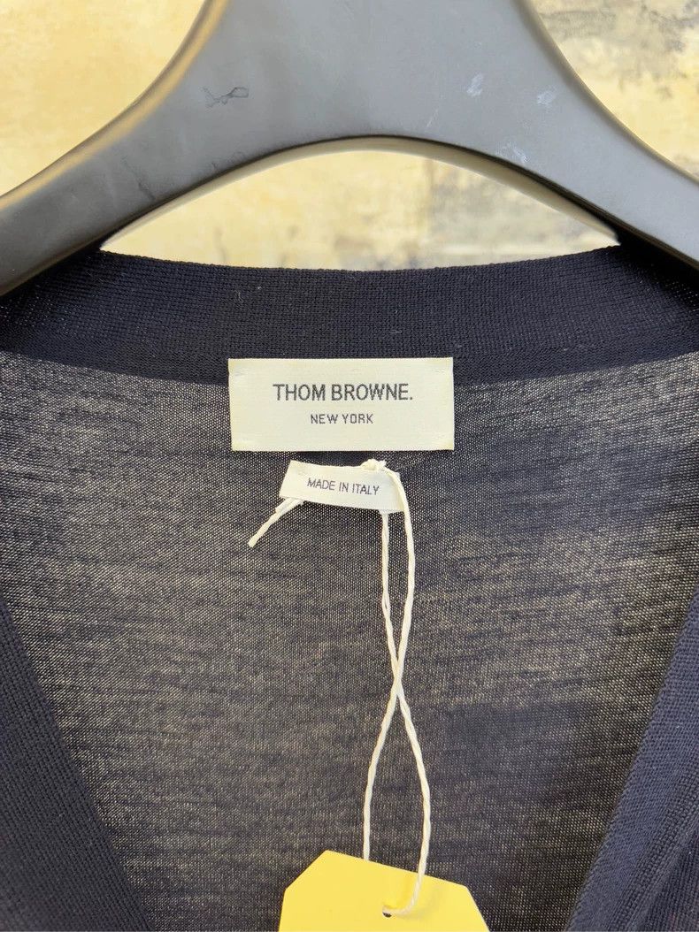 Thom Browne THOM BROWNE Navy Cashmere Sweater 2502-Nextarrow Size US L / EU 52-54 / 3 - 5 Thumbnail