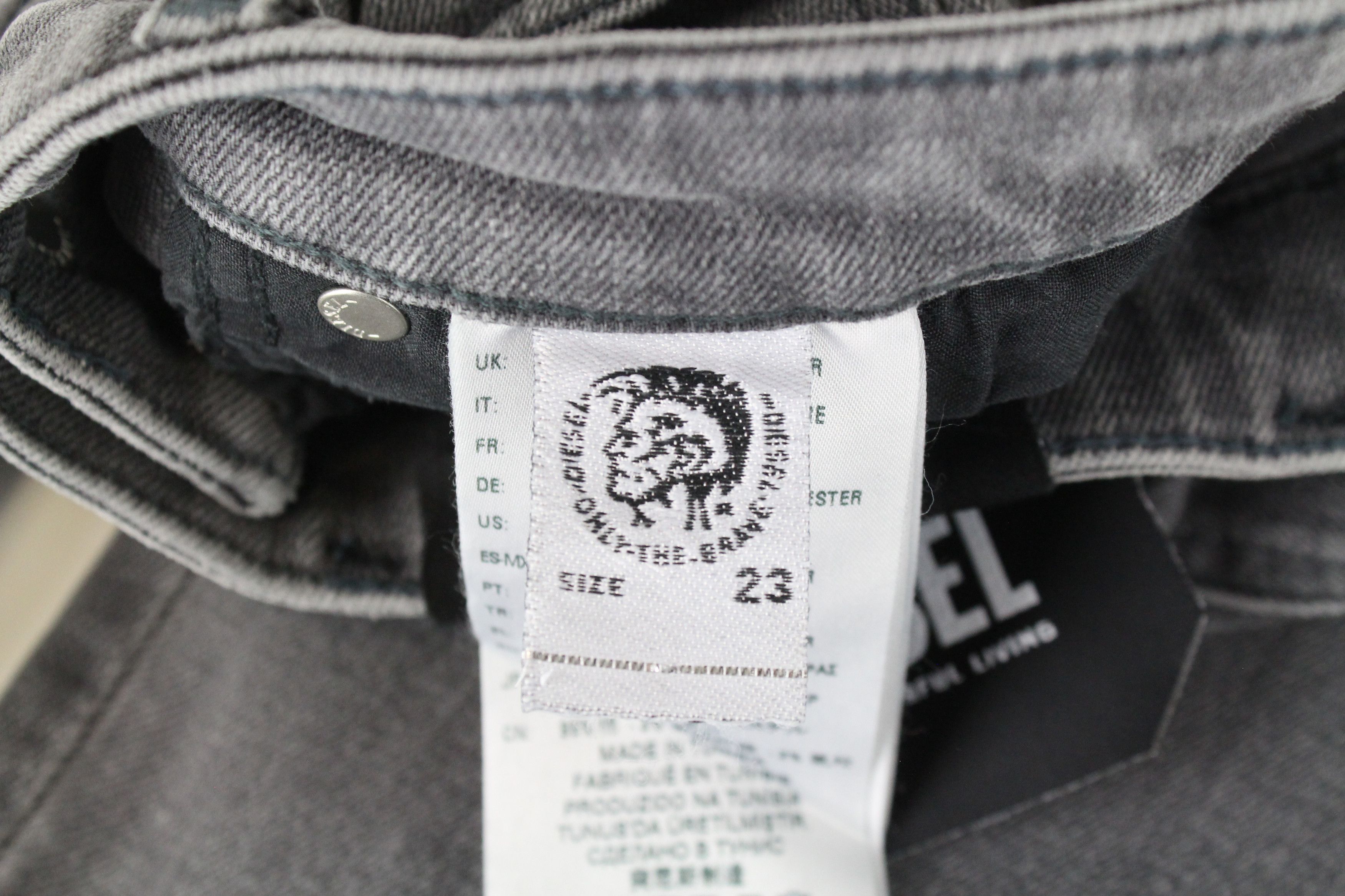 Diesel BABHILA 0890S W32/L32 Grey Slim Skinny Stretch Jeans 69494 Size 32" / US 10 / IT 46 - 6 Thumbnail