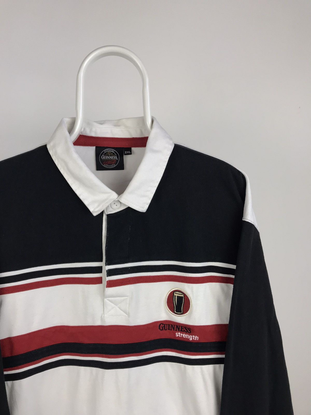 Vintage Vintage Guinness Rugby Longsleeve Shirt Size US XXL / EU 58 / 5 - 2 Thumbnail