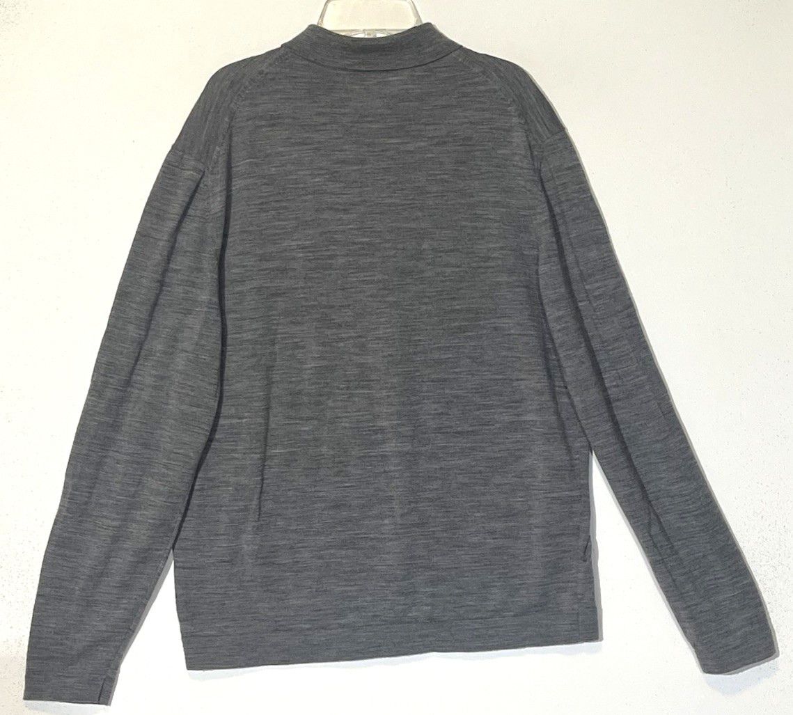 Massimo Dutti Massimo Dutti Gray Merino Wool Polo Sweater Size US M / EU 48-50 / 2 - 2 Thumbnail