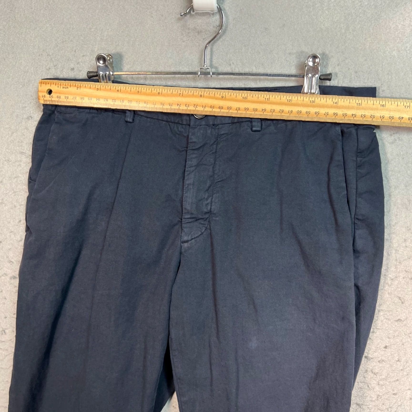 Theory Theory Womens Size 31 Slim Fit Navy Cotton Trousers Chino Pants Size 24" / US 00 / IT 34 - 6 Thumbnail