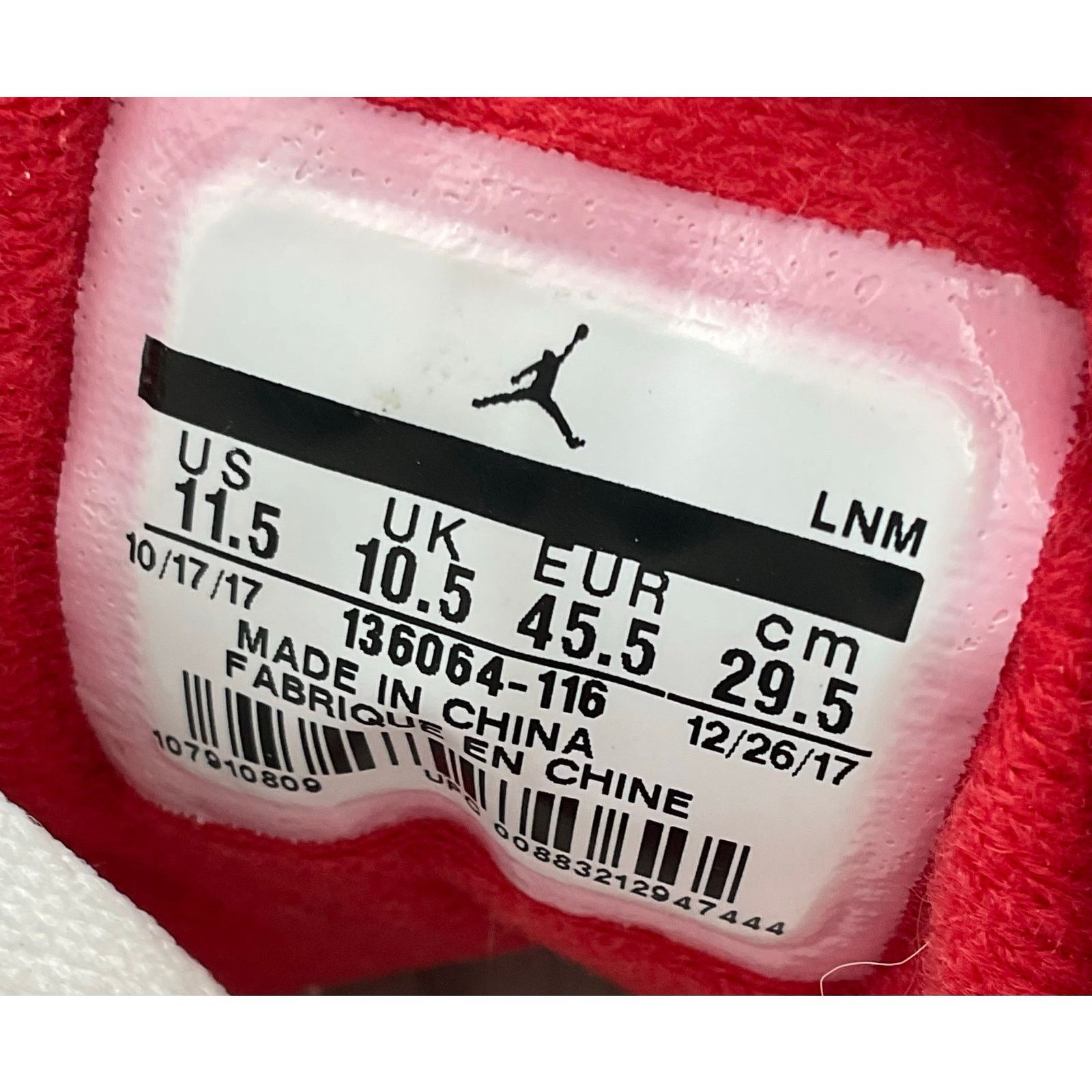 Nike Air Jordan 3 Retro Fire Red DN807-160 M11.5 Preowned Size US 11.5 / EU 44-45 - 12 Thumbnail