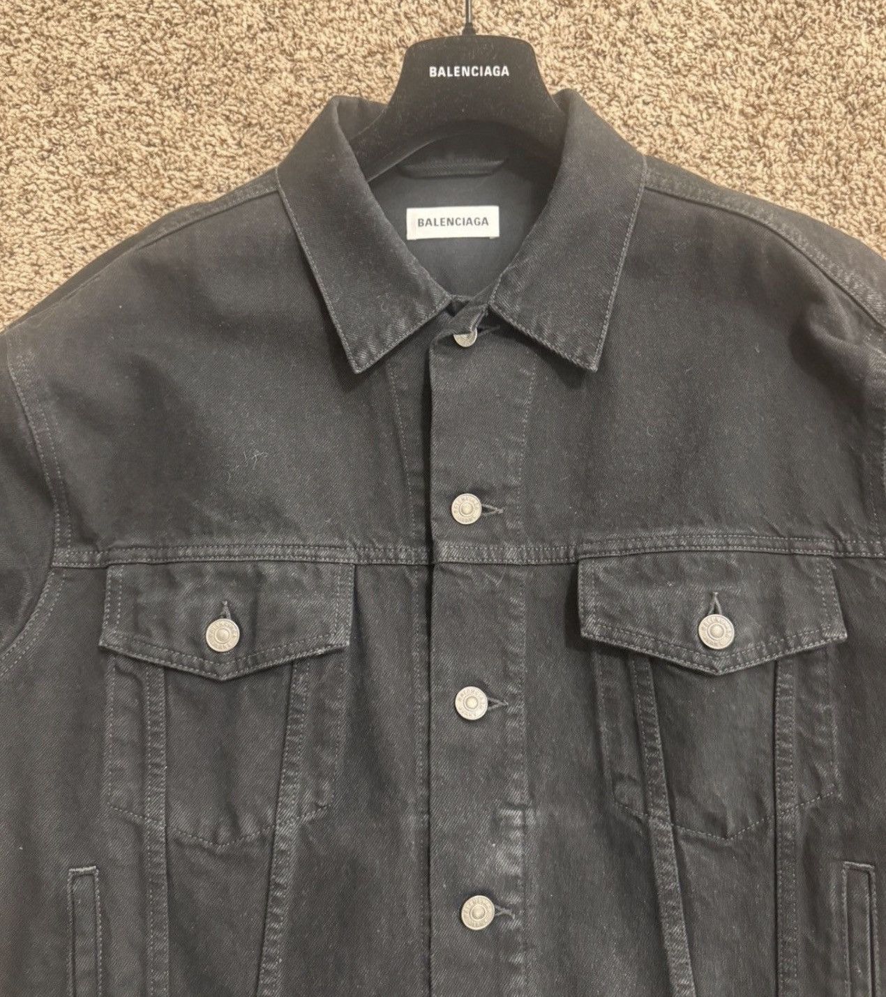 Balenciaga Balenciaga Studded Denim Jacket Size US XS / EU 42 / 0 - 4 Thumbnail