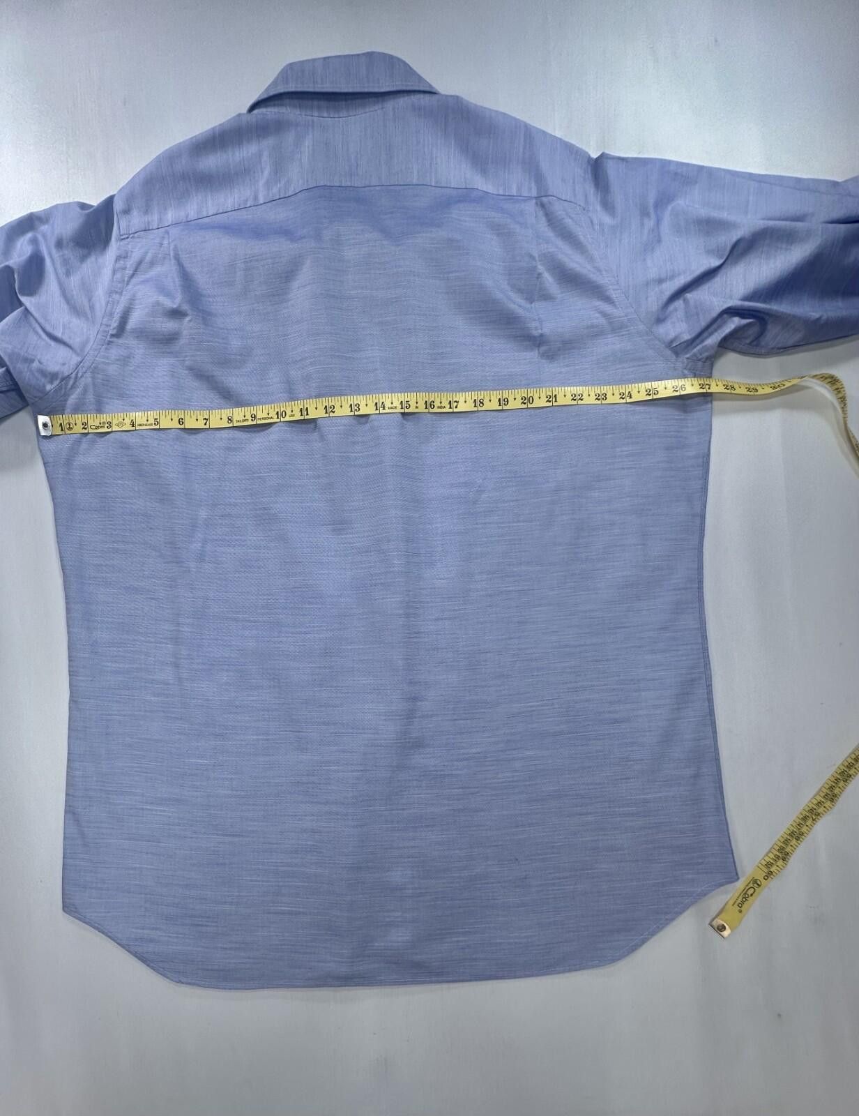 Holland & Sherry Holland Sherry Solid Tailored Oxford Button Up Blue Men XL Size US XL / EU 56 / 4 - 4 Thumbnail