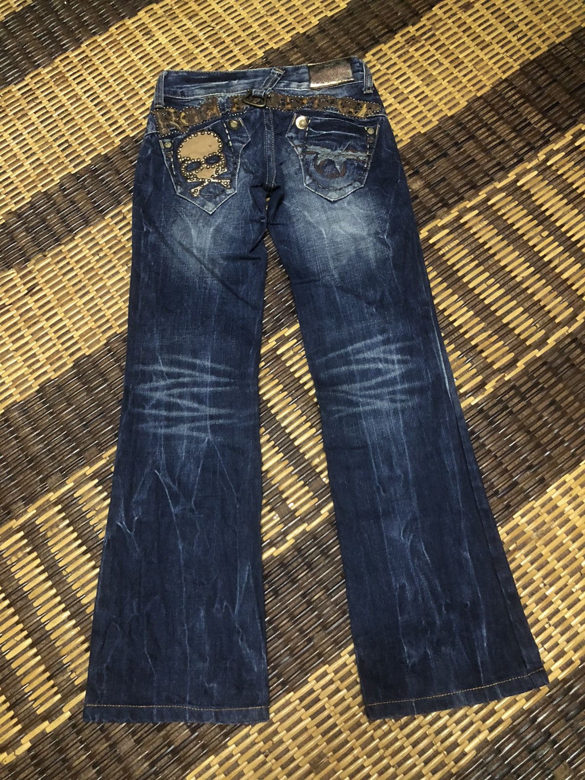 Hysteric Glamour VINTAGE RED PEPPER DENIM JEANS DESIGN UNISEX Size 28" / US 6 / IT 42 - 3 Thumbnail