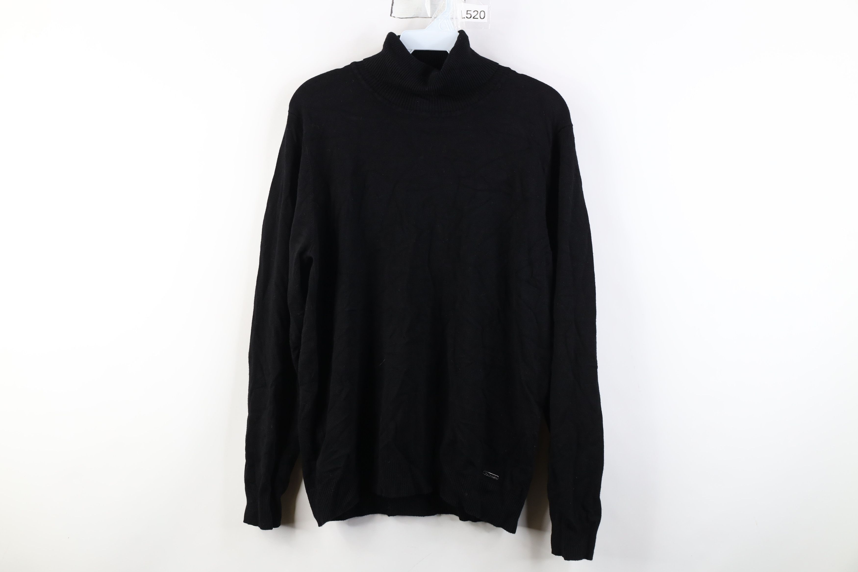 Calvin Klein Vintage 90s Y2K Calvin Klein Knit Turtleneck Sweater Black Size XL / US 12-14 / IT 48-50 - 1 Thumbnail