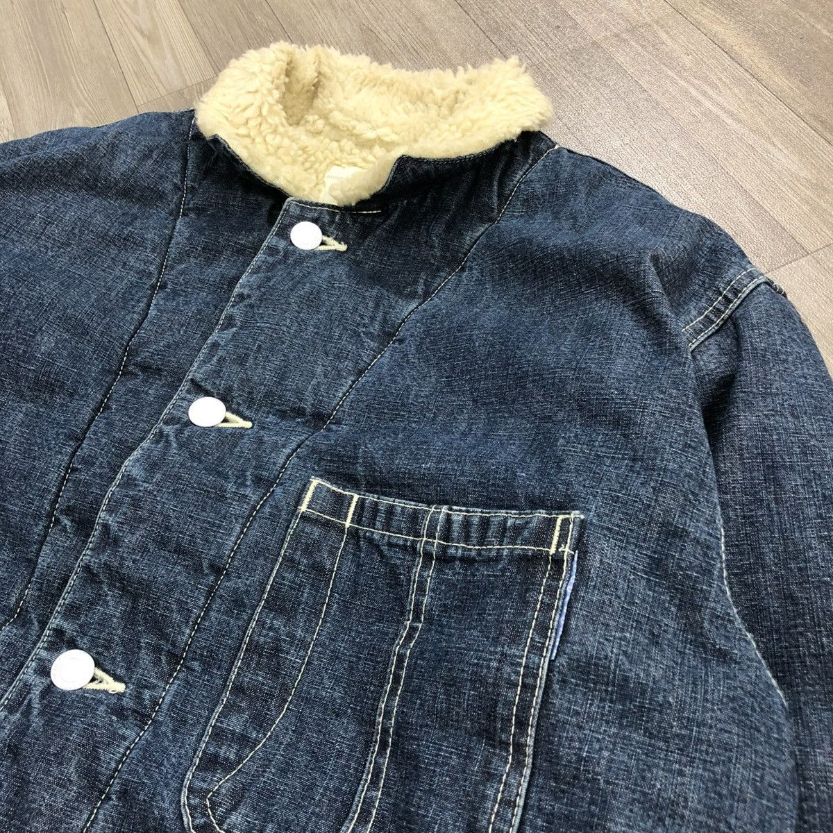 GOODENOUGH × Japanese Brand Vintage Goodenough Inner Sherpa Chore Jacket Size US L / EU 52-54 / 3 - 3 Thumbnail