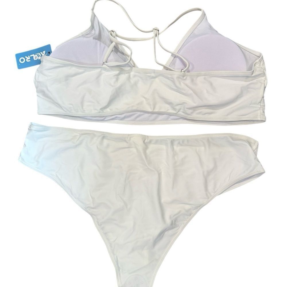 Other Aolro Elegant White Bikini Set Size 3XL / US 20-22 - 7 Thumbnail