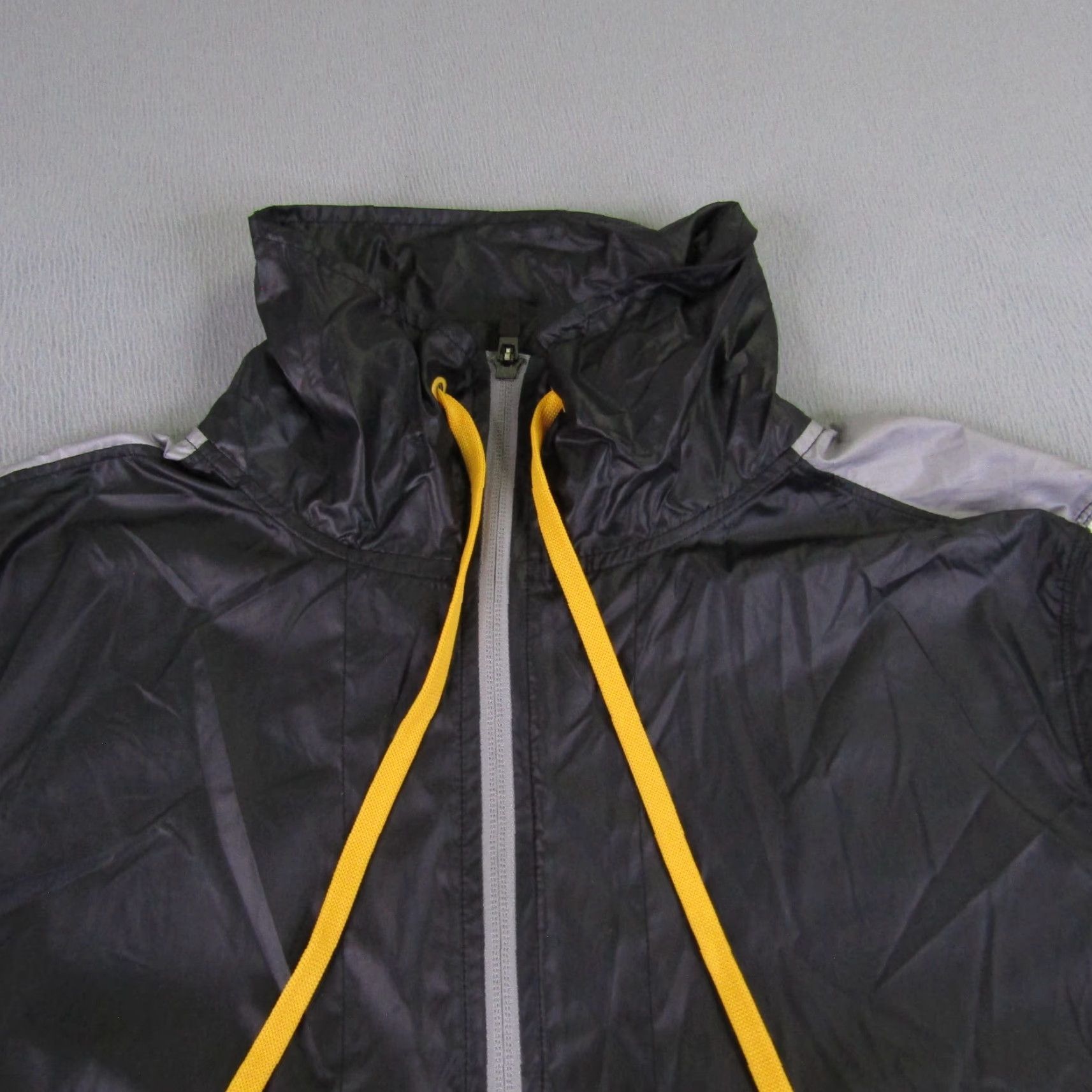 Vintage Zella Jacket Women Large Black White Full Zip Windbreaker Lightweight Track Coat Womens Size L / US 10 / IT 46 - 4 Thumbnail