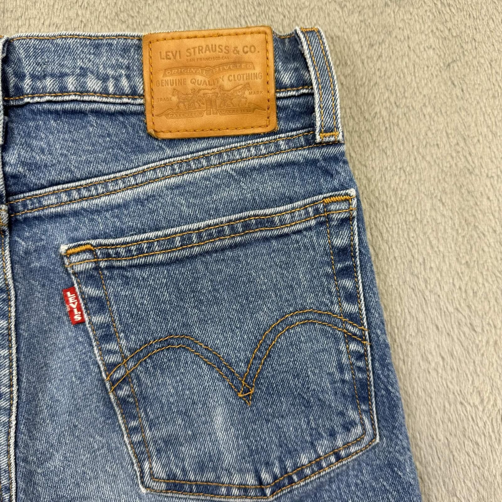 Levi's Levi's Oridinal Straight Leg Blue Denim Jeans Size US 26 / EU 42 - 4 Thumbnail