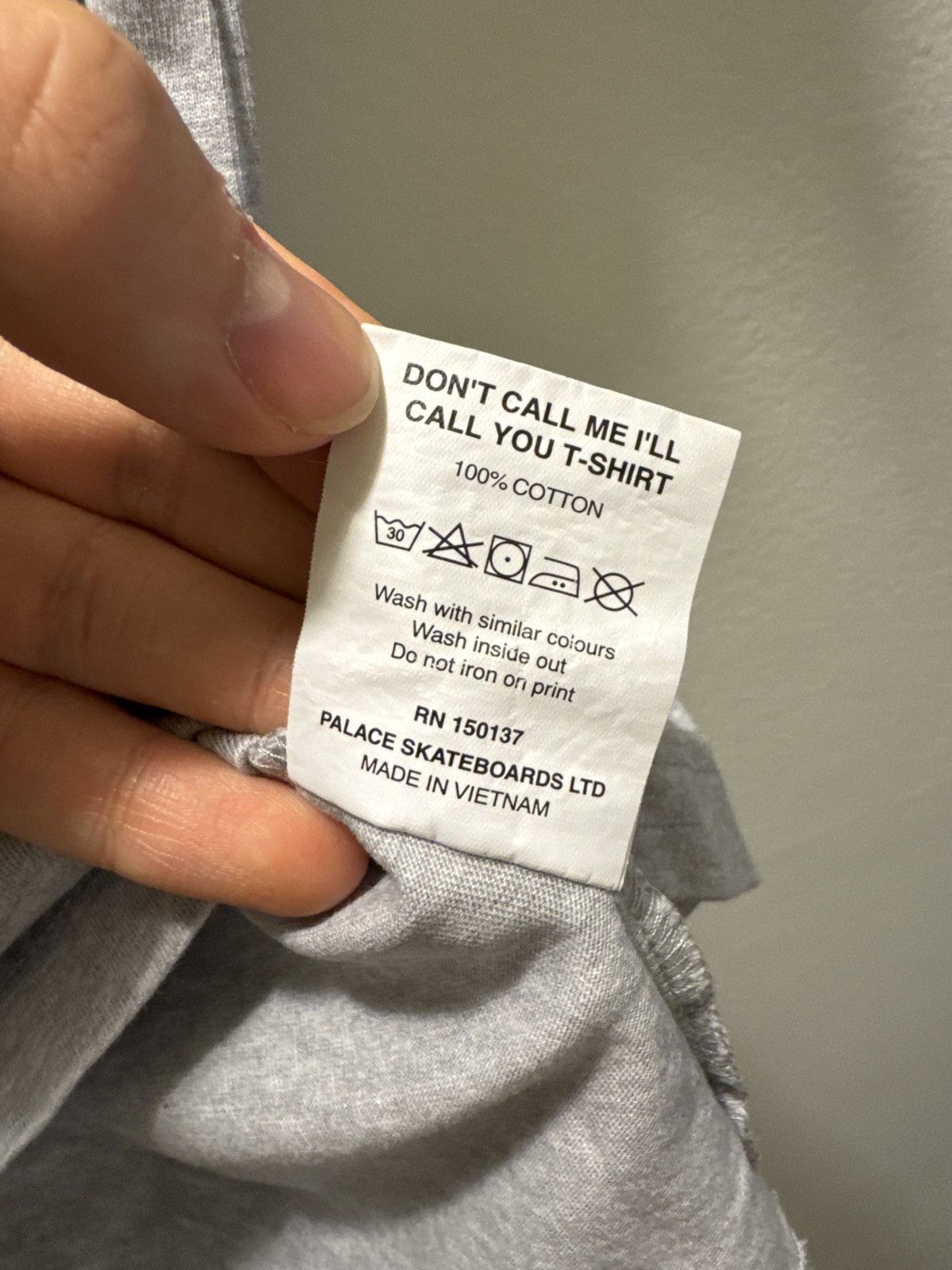 Palace Palace Don’t Call Me I’ll Call You Tee Grey Marl Size US M / EU 48-50 / 2 - 5 Thumbnail