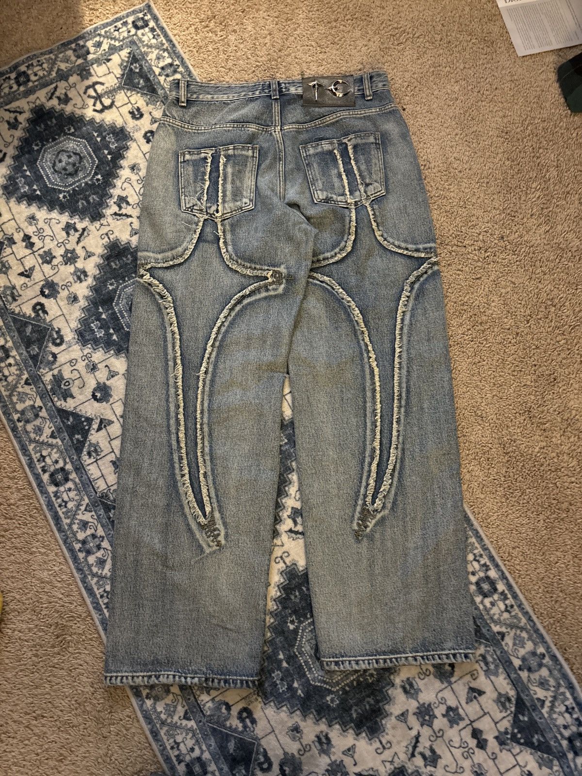 Thug Club Thug Club Denim Tribal Pants Blue Size US 32 / EU 48 - 2 Thumbnail