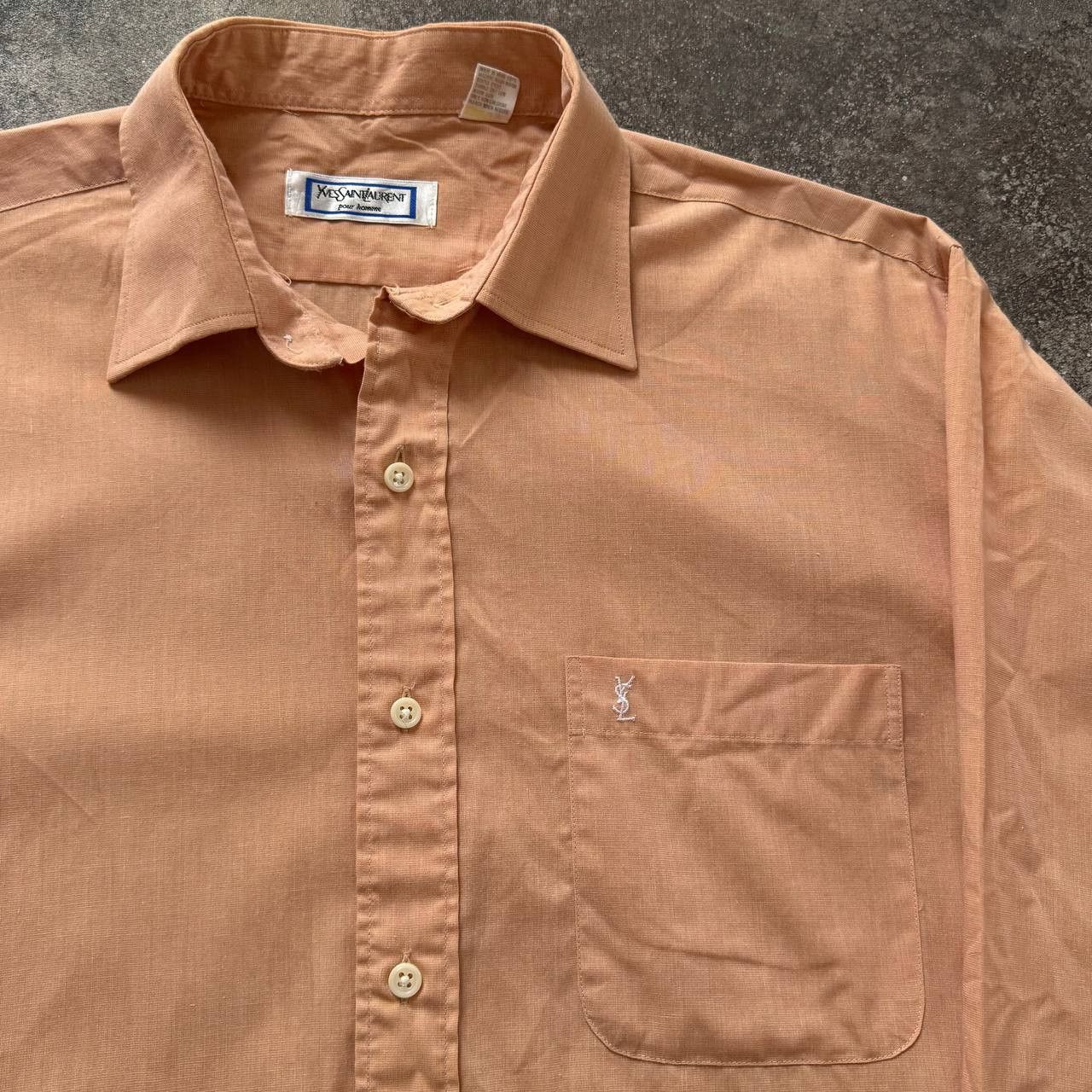 Yves Saint Laurent 80s Yves Saint Laurent Vintage YSL Button Up Shirt Size US M / EU 48-50 / 2 - 3 Thumbnail