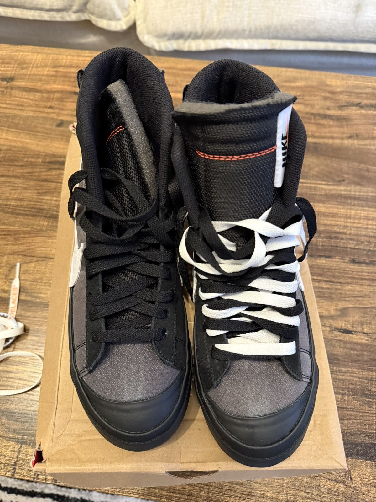 Nike × Off-White The 10 Nike Blazer Mid Grim Reaper Off-White Size US 9 / EU 42 - 4 Thumbnail